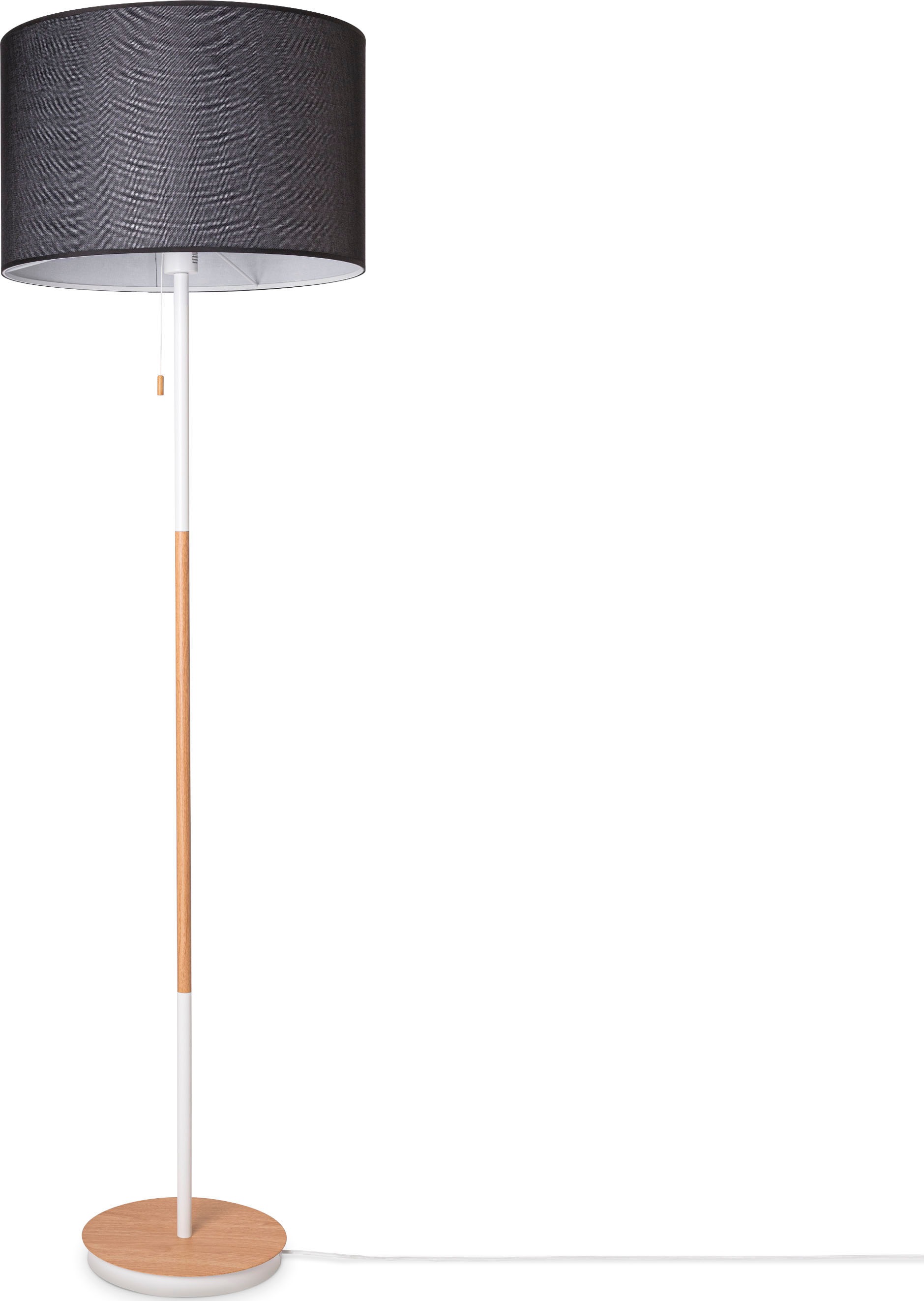 Paco Home Stehlampe »EK CA UNI COLOR« E27 Stoffschirm Wohnzimmer Skandi Standleuchte E27 Einfarbig Stofflampe