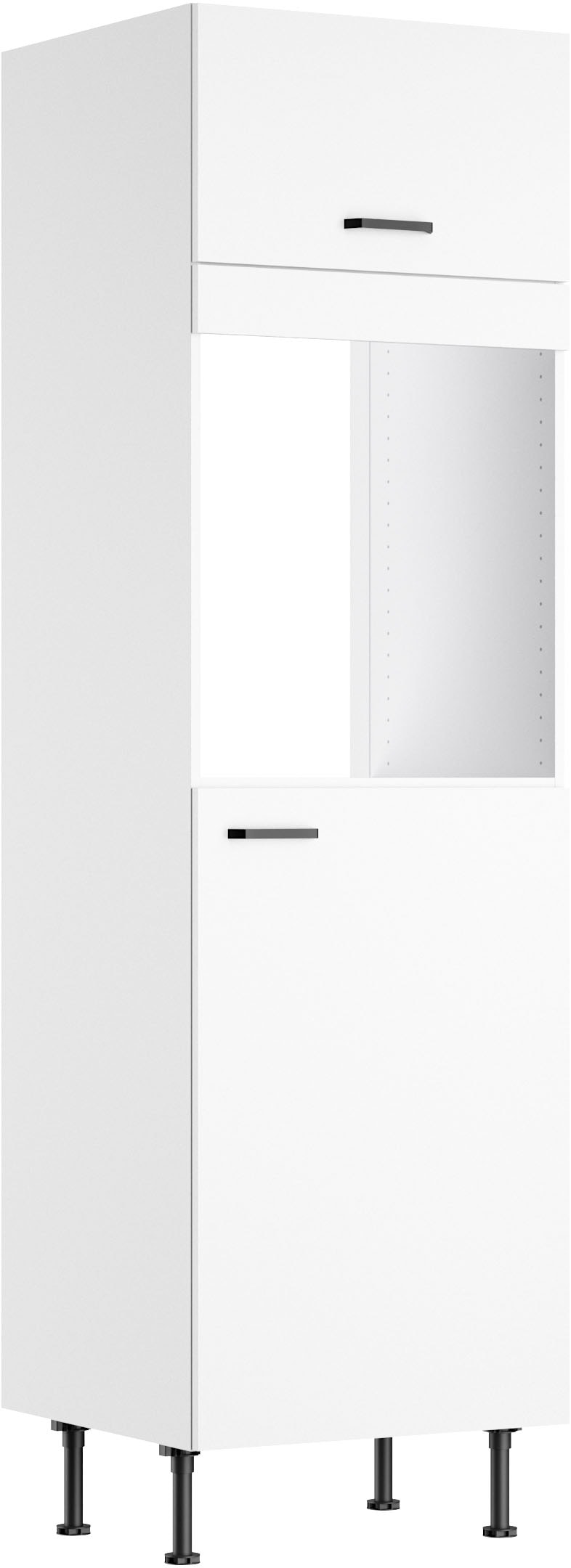 KOCHSTATION Backofen/Kühlumbauschrank "KS-Paula" 60 cm breit, 211 cm hoch, mit 1 Klappe, 1 Tür