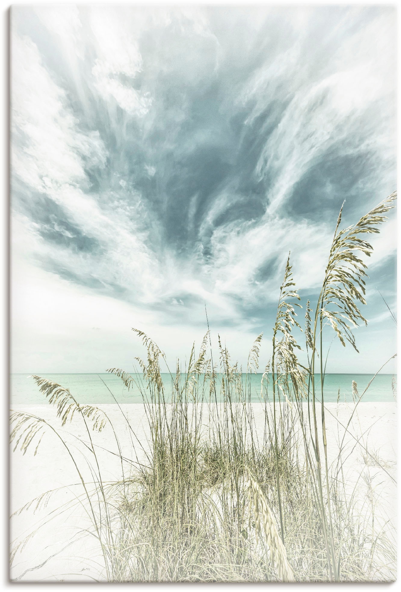 Artland Wandbild »Himmlische Stille am Strand Vintage«, Strandbilder, (1 St.),  als Alubild, Leinwandbild, Wandaufkleber oder Poster in versch. Grössen  online kaufen | Jelmoli-Versand