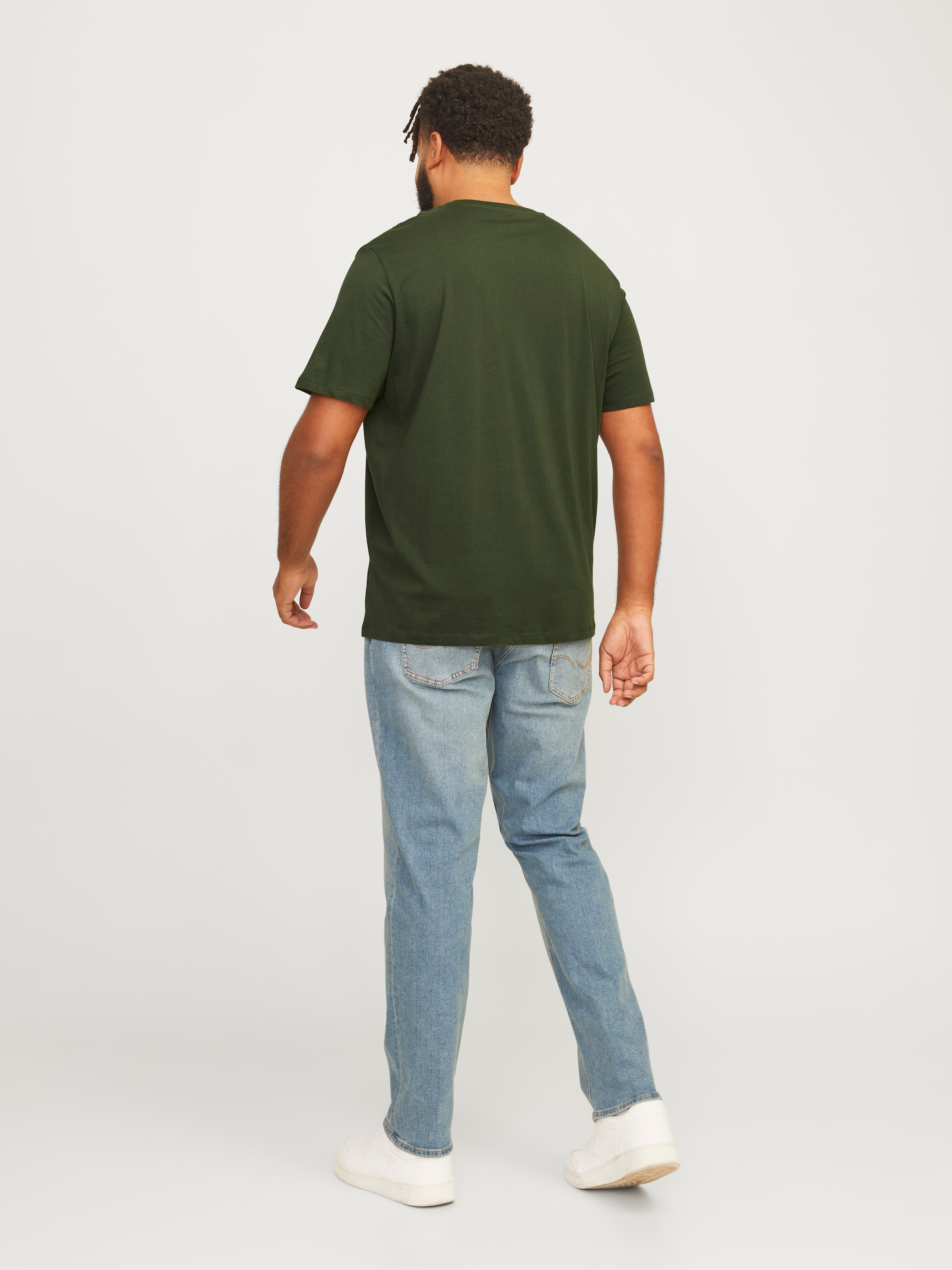 Jack & Jones PlusSize T-Shirt »JJELOGO TEE SS O-NECK 2 COL AW24 S PLS«, mit Frontprint