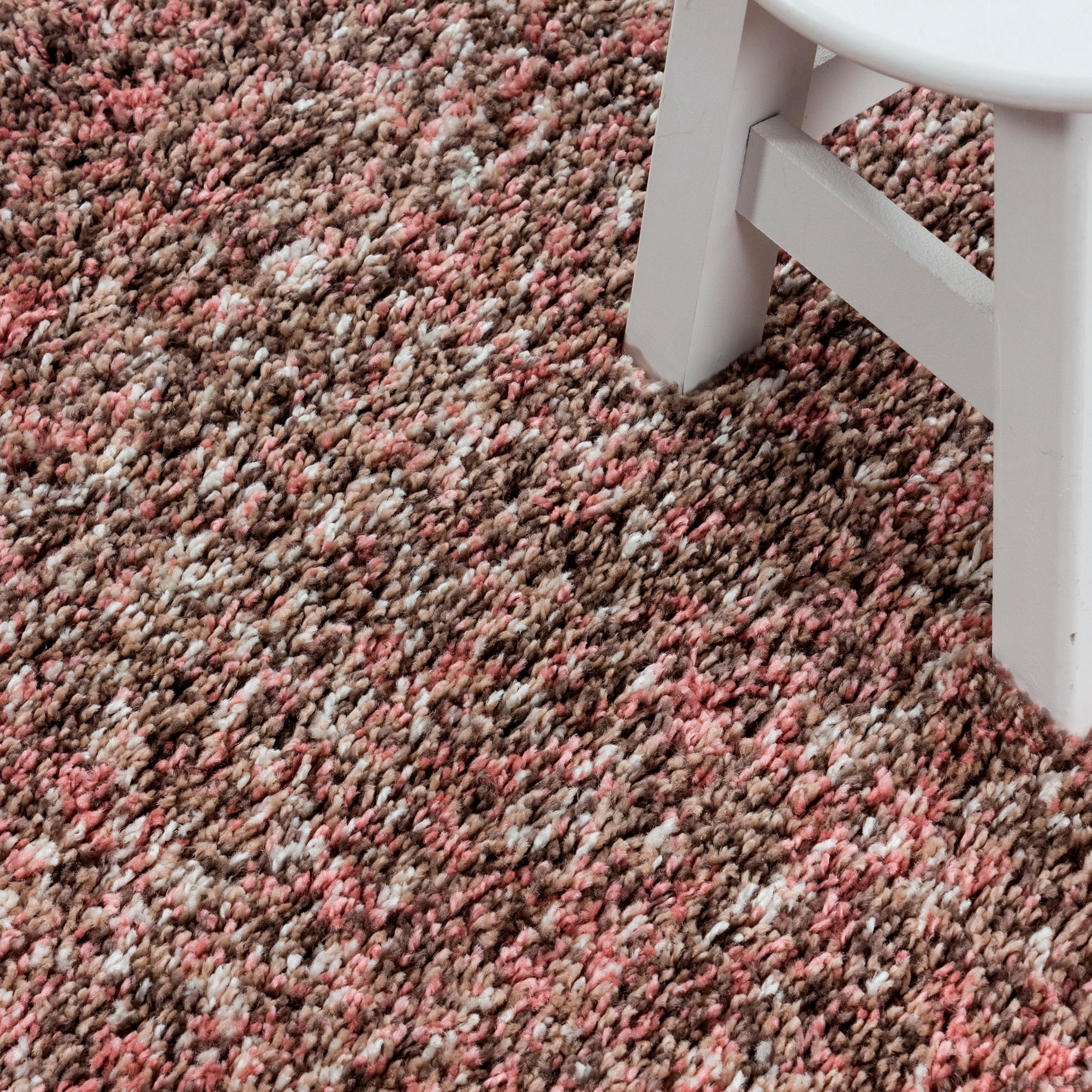 Ayyildiz Teppiche Hochflor-Teppich "Enjoy Shaggy,auch als Läufer und in Rund" rund 50 mm Höhe Shaggy, Langflor, meliert, Wohnzimmer, Schlafzimmer