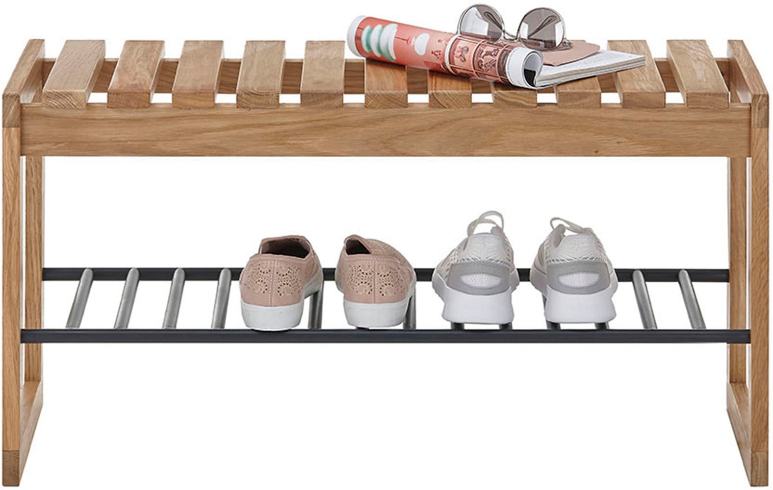 MCA furniture Schuhbank »BANTRY Bank«, Schuhablage in schwarz