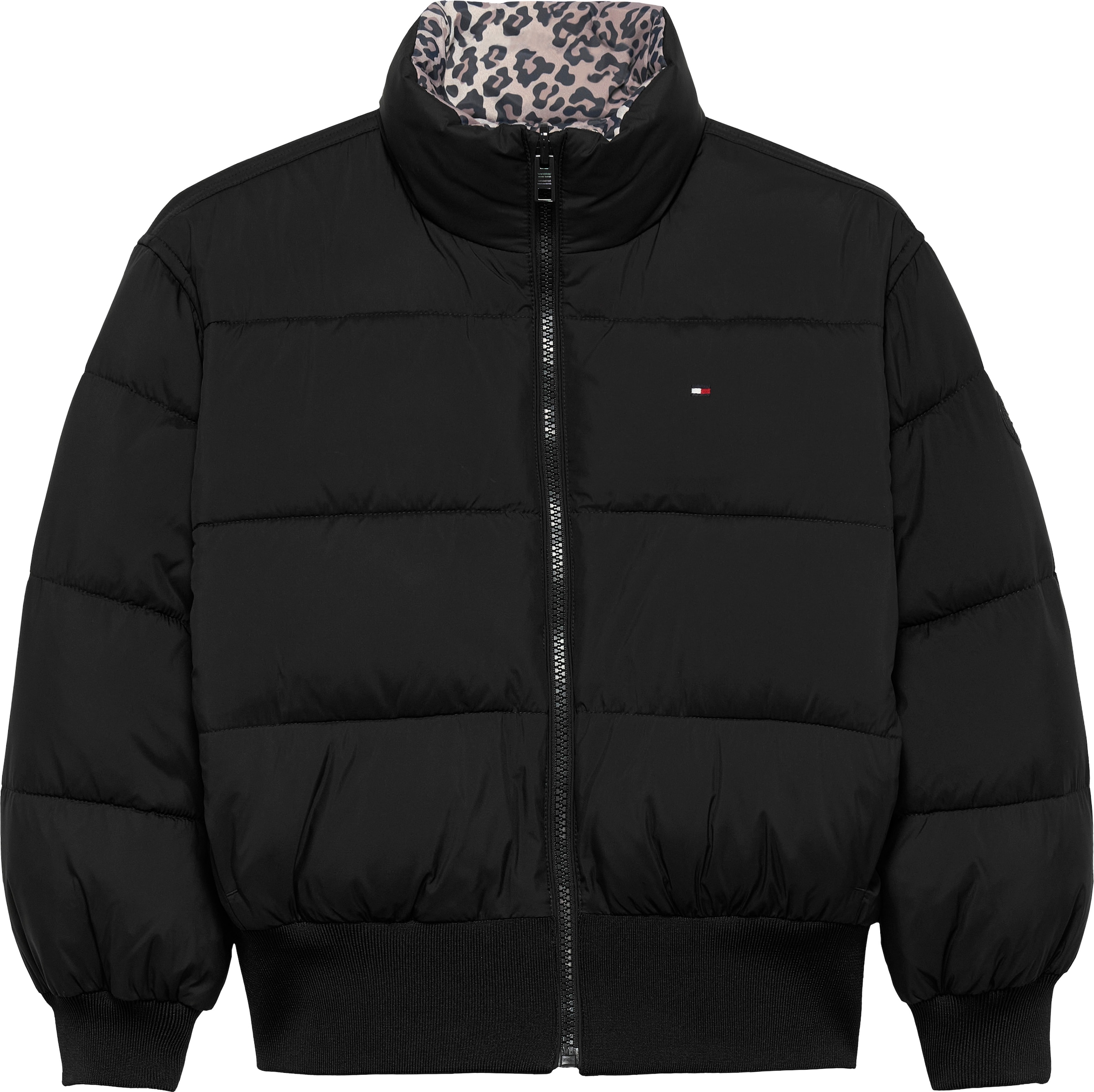 Tommy Hilfiger Wendejacke »REVERSIBLE STRIPE PUFFER BOMBER«, ohne Kapuze, Kinder bis 16 Jahre