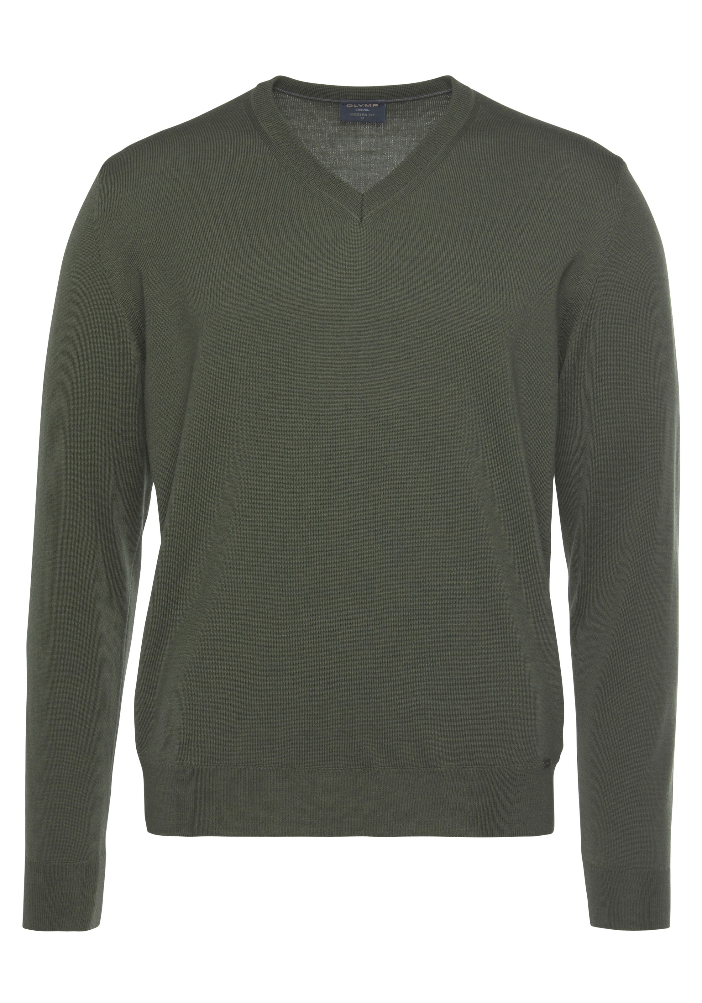 OLYMP V-Ausschnitt-Pullover »OLYMP Strick Casual«, klassischer Strickpullover