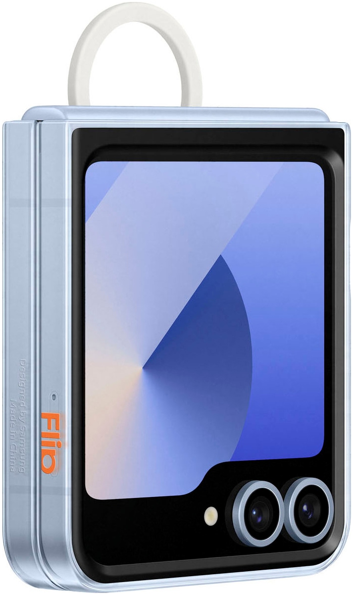 Samsung Backcover »Clear Case with Ring für Galaxy Flip6«, Backcover, Schutzhülle, Handyschutzhülle, Case, Schutzcase, stossfest