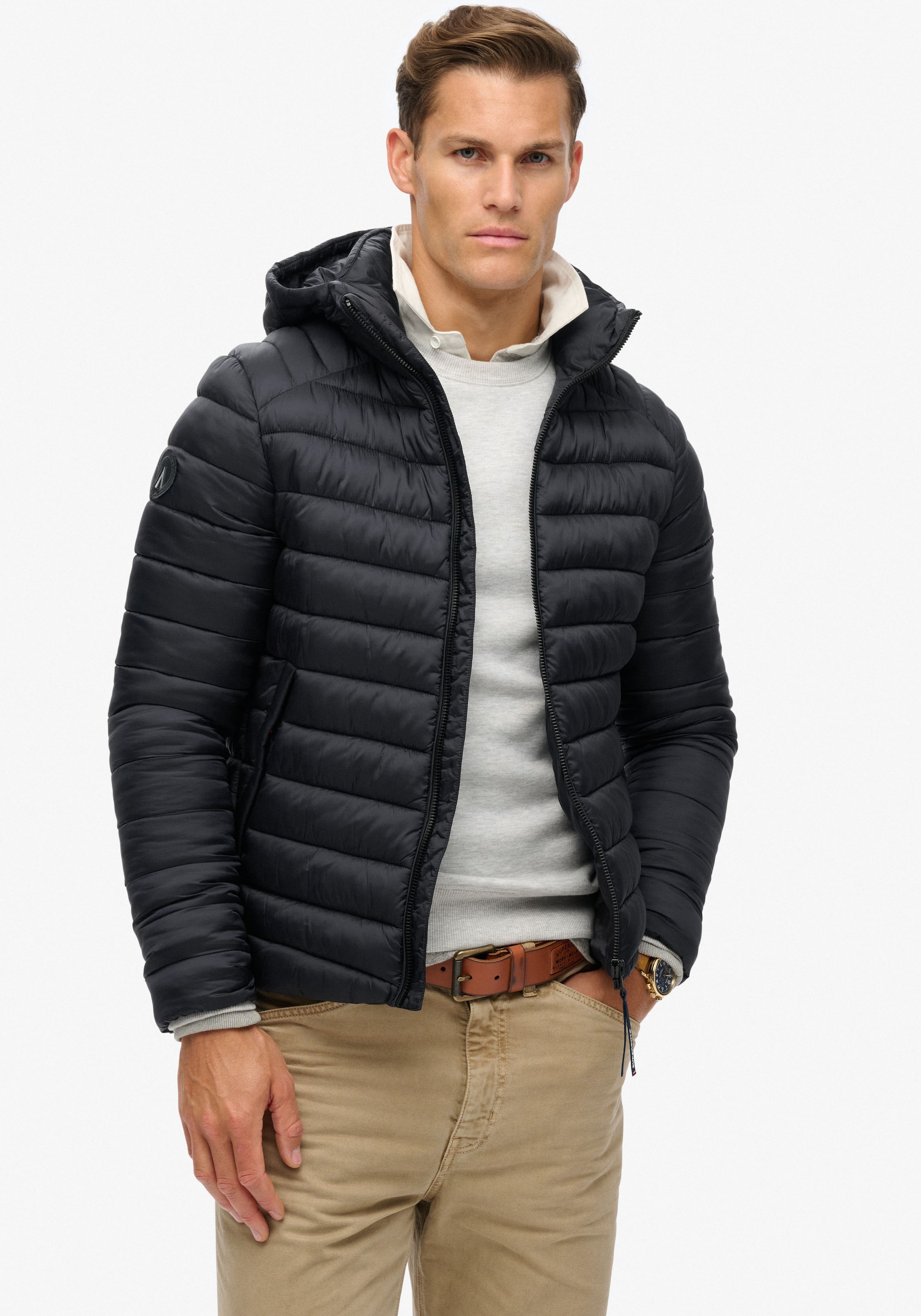 Superdry Steppjacke »HOODED FUJI SPORT PADDED JKT« mit Kapuze