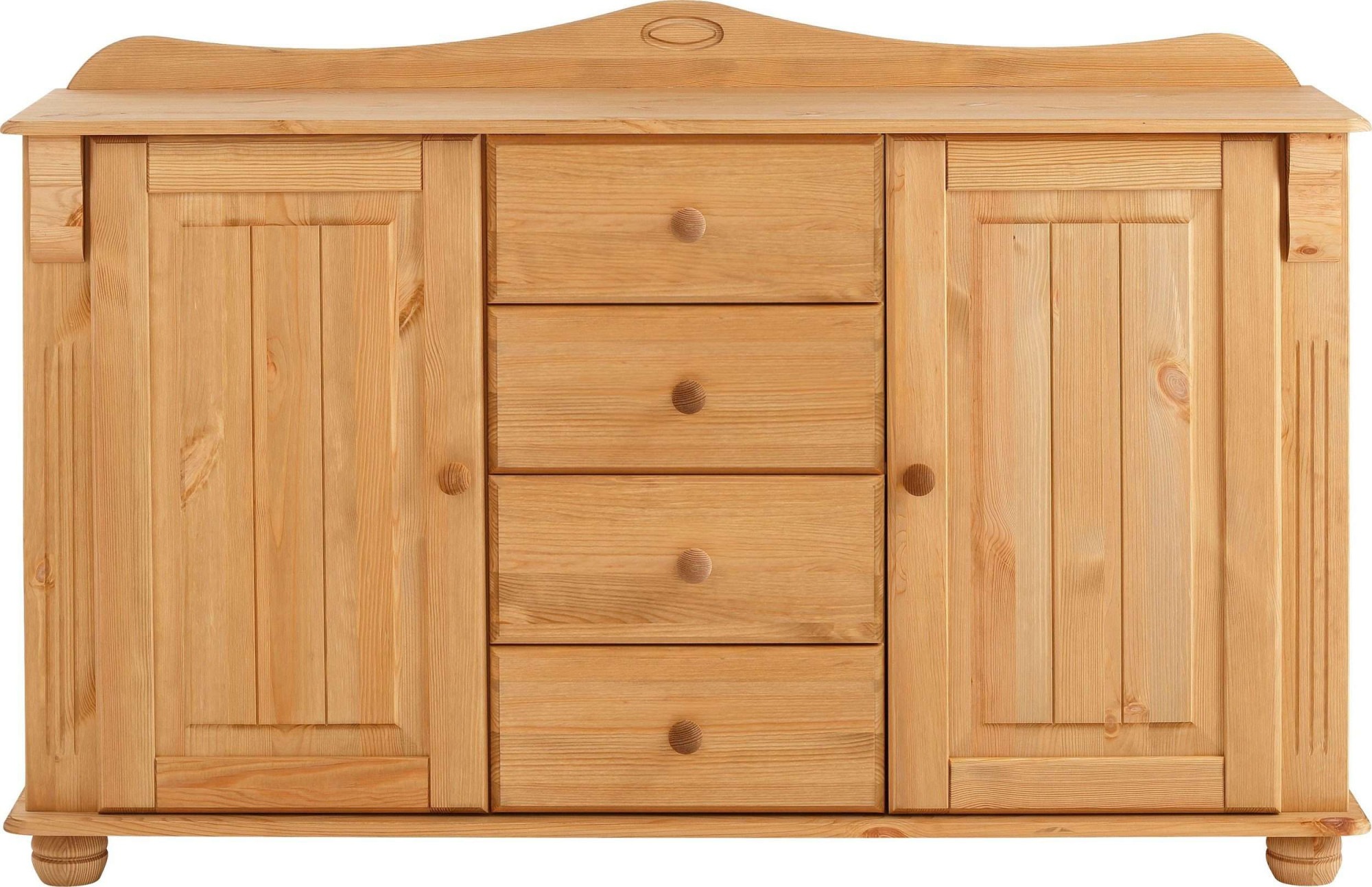 Home affaire Kommode »Sideboard, Anrichte, mit 3 Schubladen, 2 Türen«, aus massiver Kiefer, Breite 130 cm
