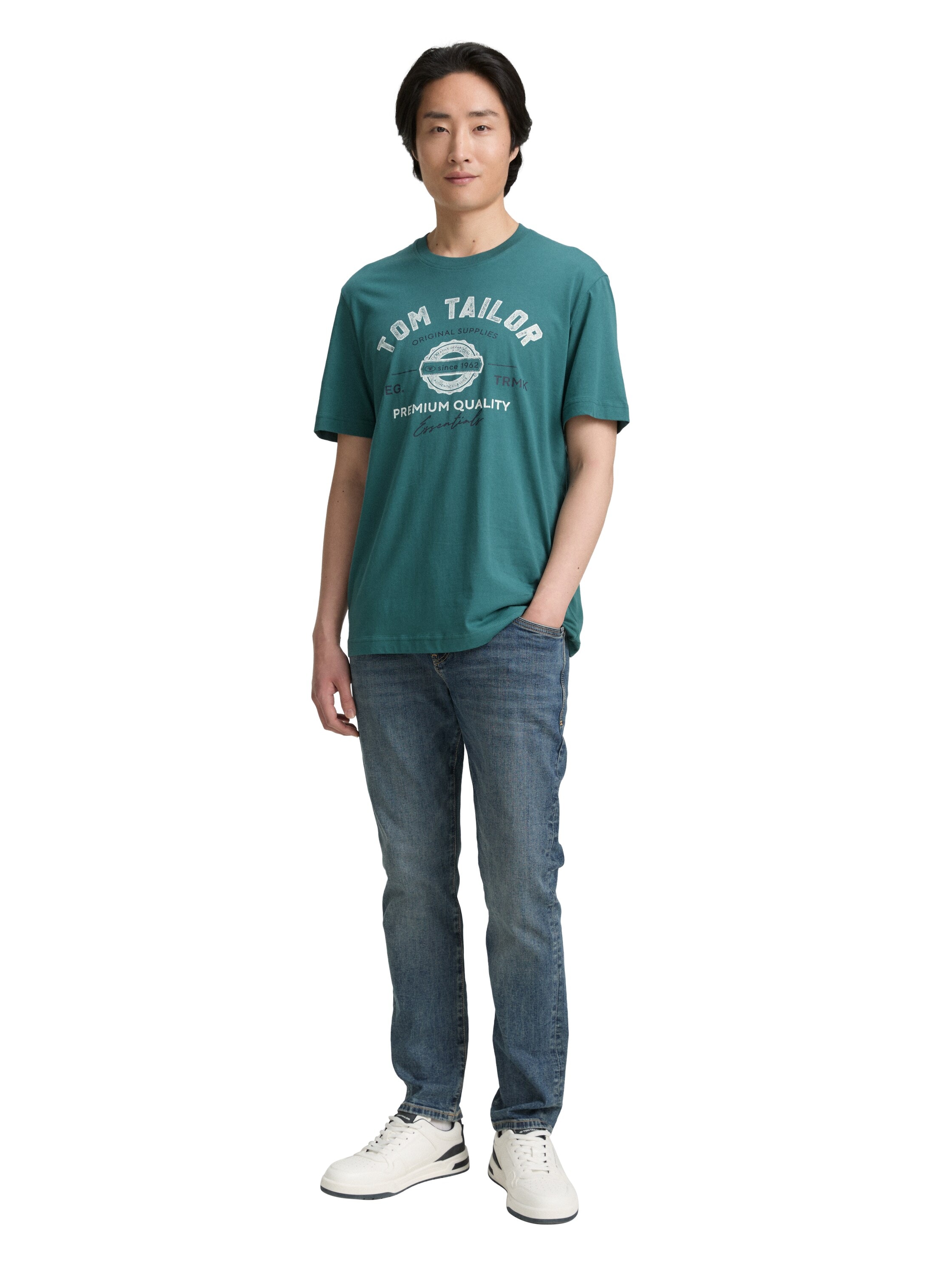 TOM TAILOR T-Shirt, mit grossem Logofrontprint