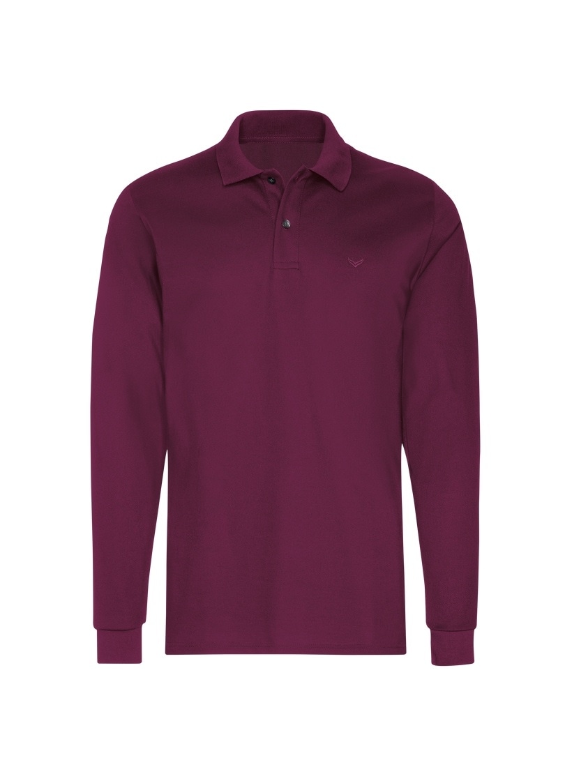 Trigema Poloshirt »TRIGEMA Langarm Poloshirt mit Armbündchen«, (1 tlg.)
