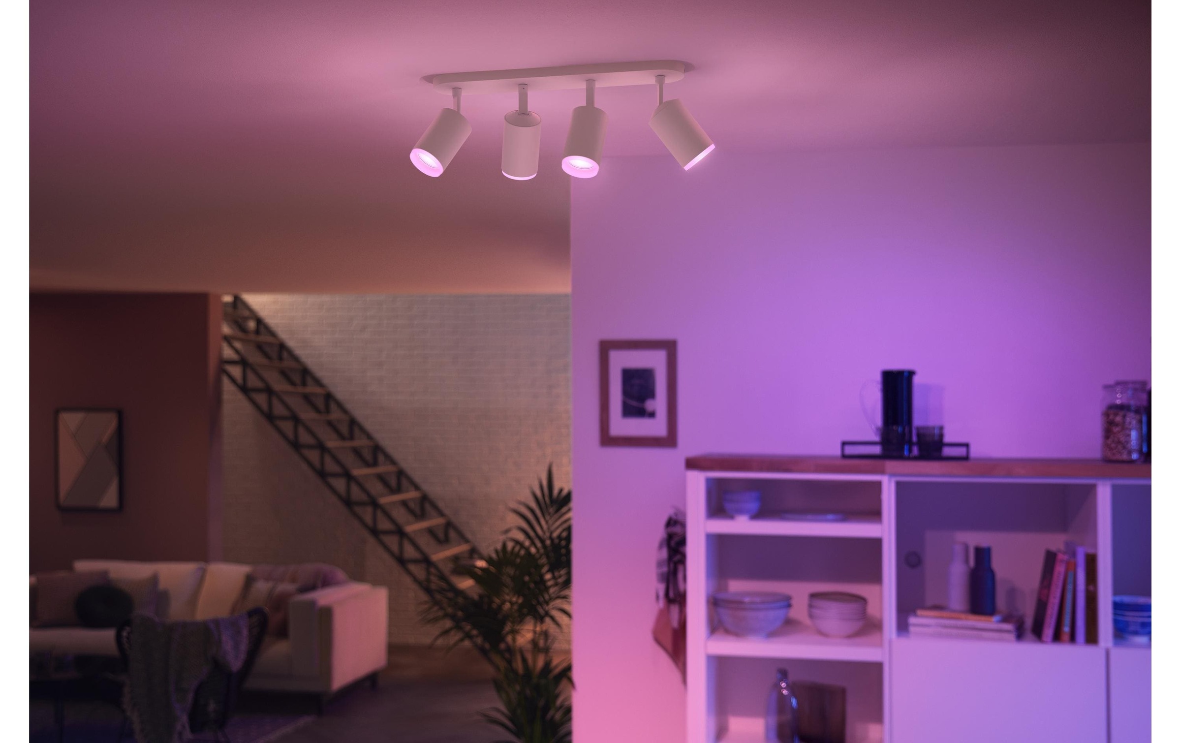 Philips Hue LED Deckenleuchte »Fugato 4er-Spot«, Leuchtmittel GU10 | LED wechselbar