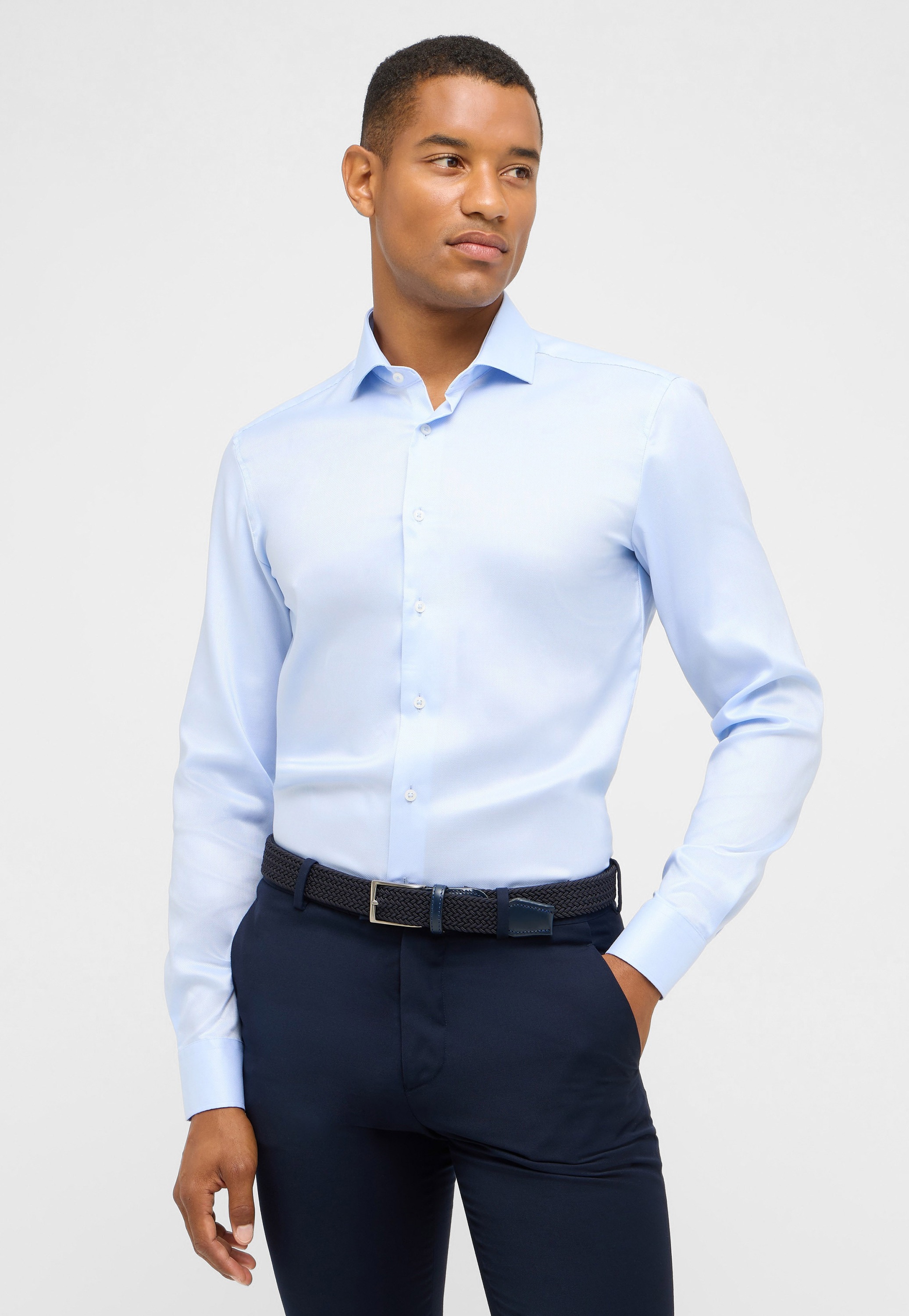 Eterna Langarmhemd "SLIM FIT" EASY IRON (bügelleicht)