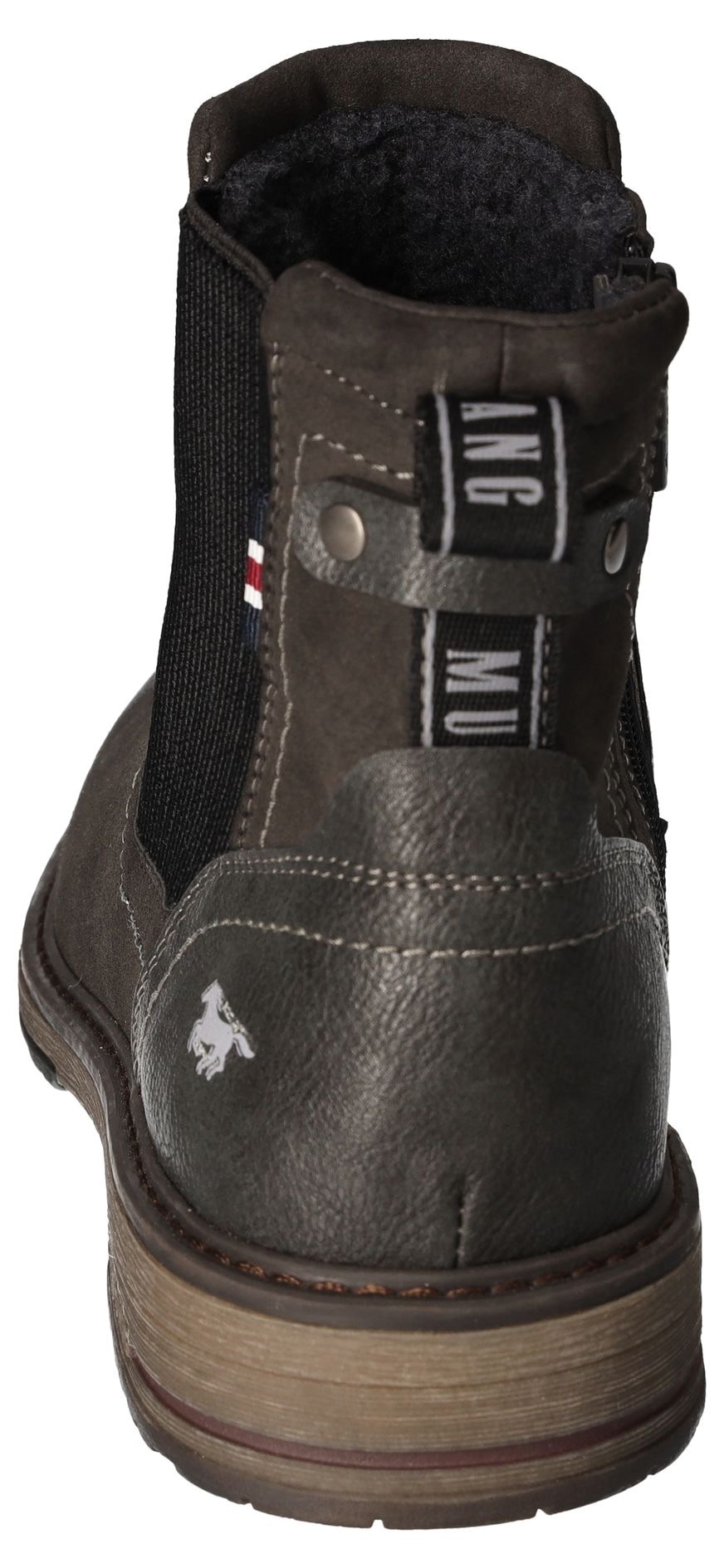 Mustang Shoes Chelseaboots, Schlupfboots, Stiefelette, Blockabsatz, seitlicher Stretcheinsatz