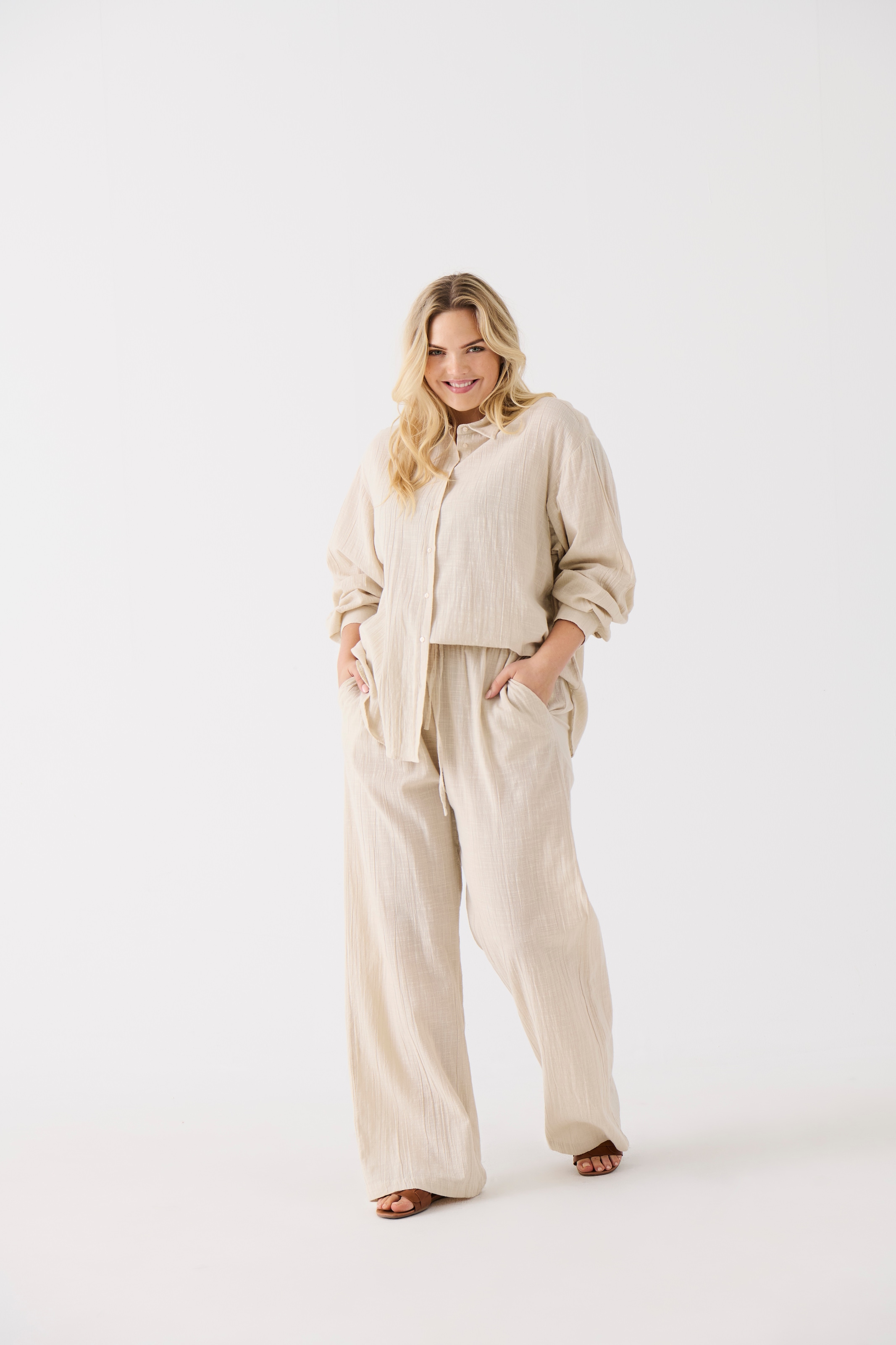 ONLY CARMAKOMA Schlupfhose »CARTIZANA COTTON LOOSE PANTS WVN NOOS«, Sommerhose