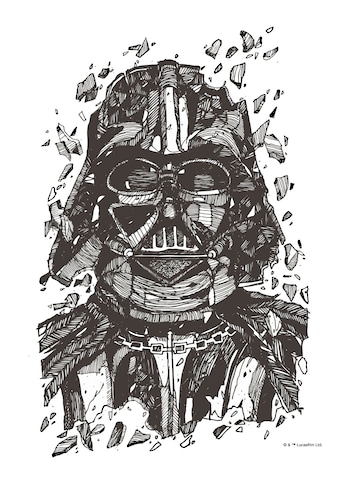 Wandbild »Star Wars Darth Vader Drawing«, (1 St.)
