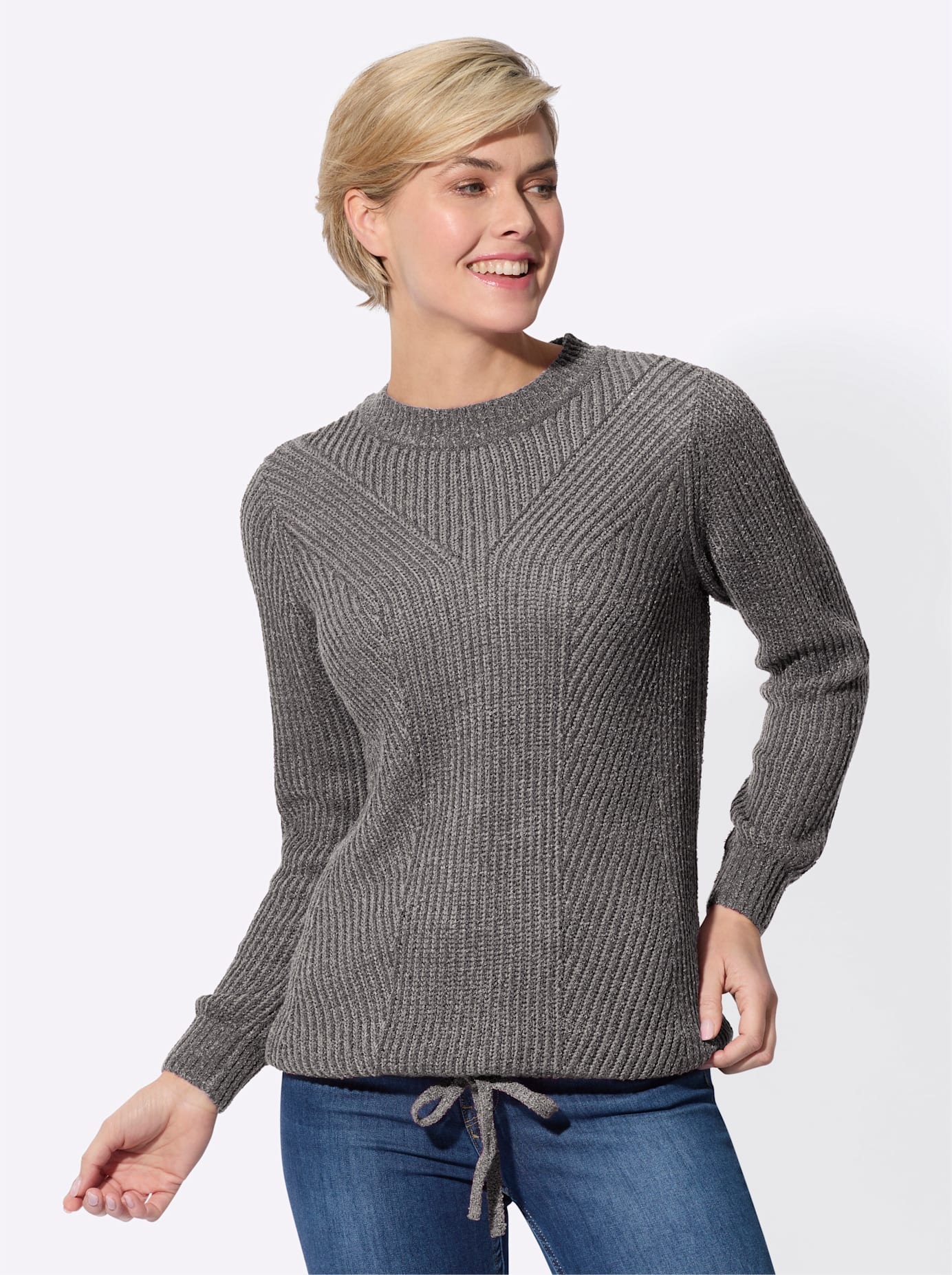 Classic Basics Rundhalspullover »Bouclé-Pullover«
