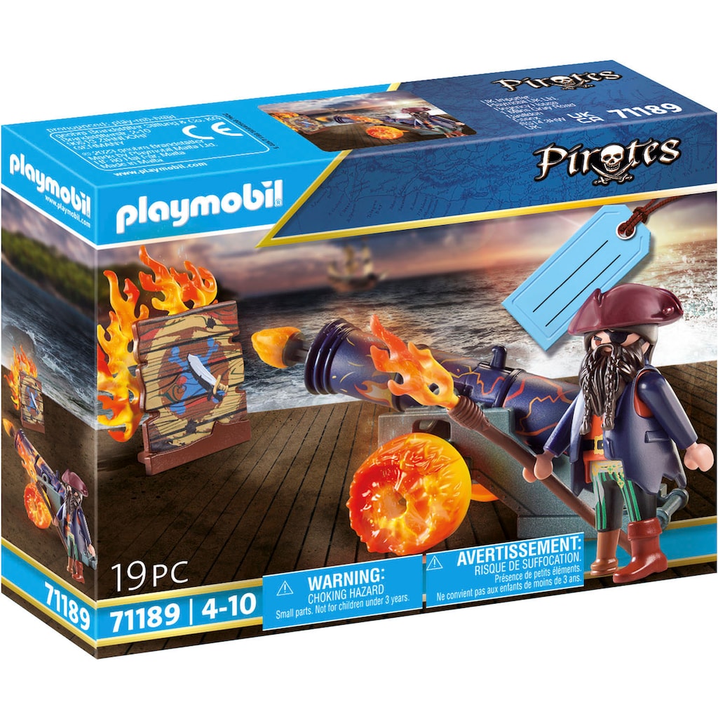Playmobil® Konstruktions-Spielset »Pirat mit Kanone (71189), Pirates«, (19 St.)