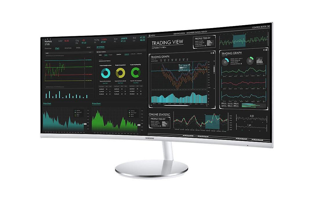 Samsung Curved-LED-Monitor »LC34J791WTRXEN34«, 86,02 cm/34 Zoll, 3440 x 1440 px, UWQHD, 4 ms Reaktionszeit