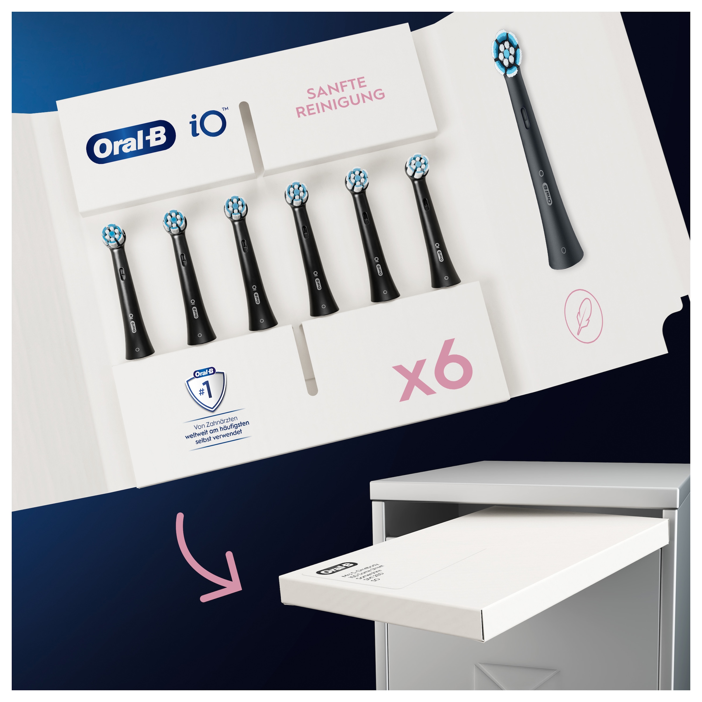 Oral-B Aufsteckbürste »iO«, sanfte Reinigung