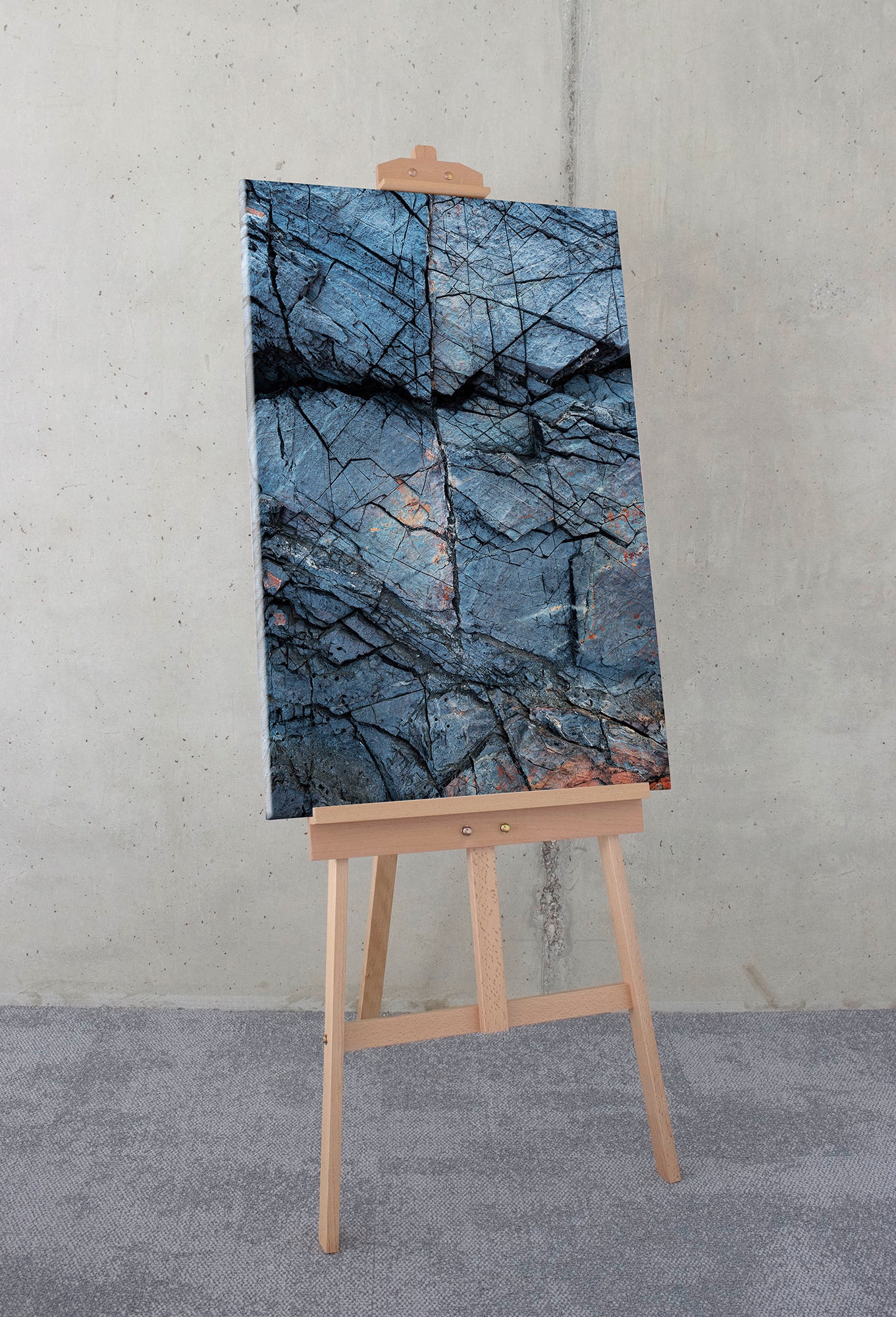 Komar Leinwandbild »Wellenbrecher - Grösse 60 x 90 cm«, Baum-Blätter-Natur-Berge-Blumen-Foto-Jahreszeiten-Landschaft-Meer-Strand-Palmen, (Packung, 1 St.), Keilrahmenbild mi Echtholzrahmen
