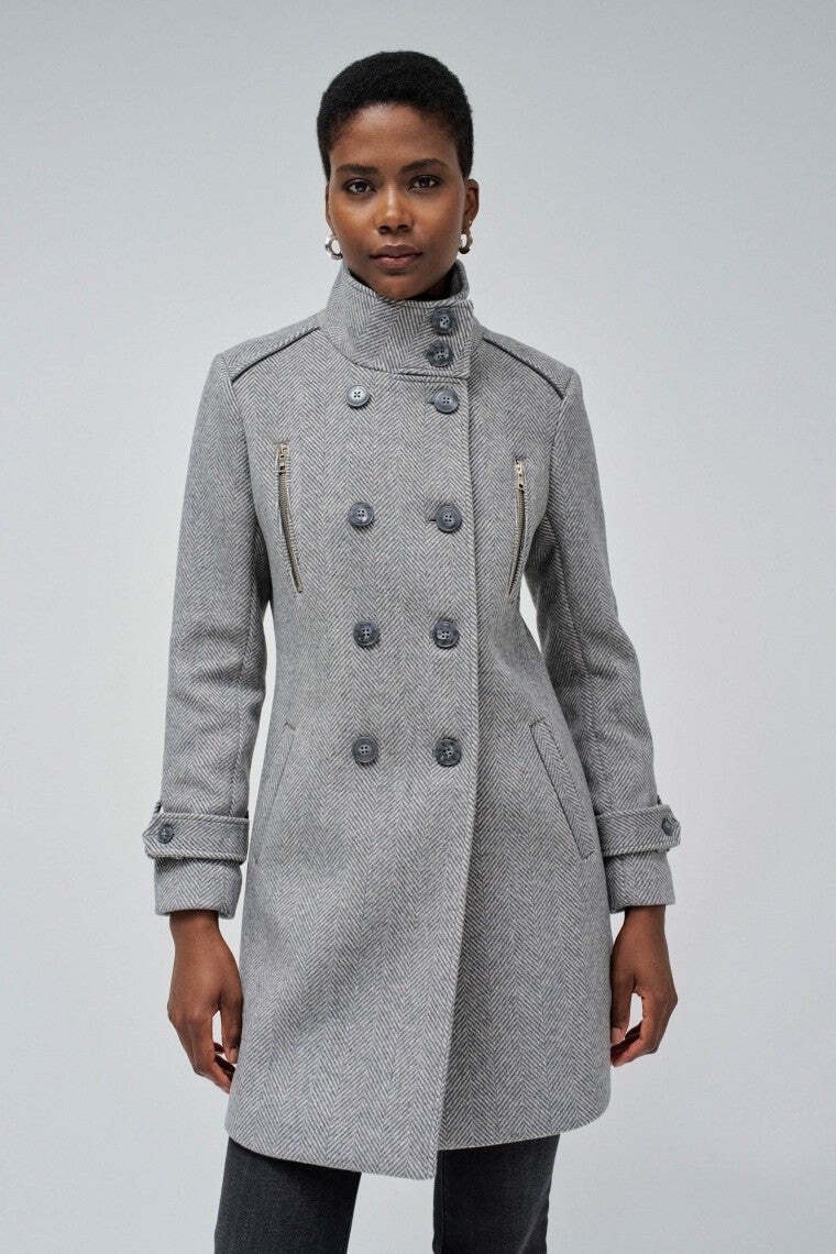 Salsa Wolljacke »Salsa Jeans Wollmantel Grace Long Woolen Coat«