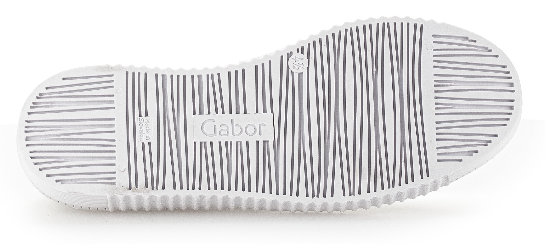 Gabor Slip-On Sneaker, Freizeitschuh, Halbschuh, Schnürschuh, elastische Schnürsenkel