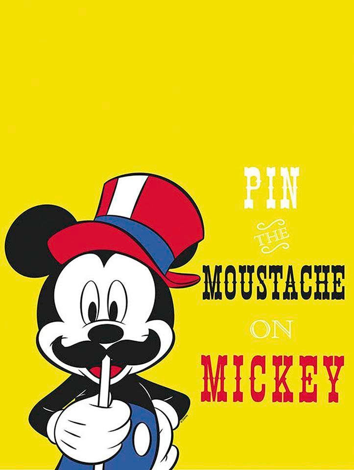 Komar Poster »Mickey Mouse Moustache«, Disney, (1 St.), Kinderzimmer, Schlafzimmer, Wohnzimmer