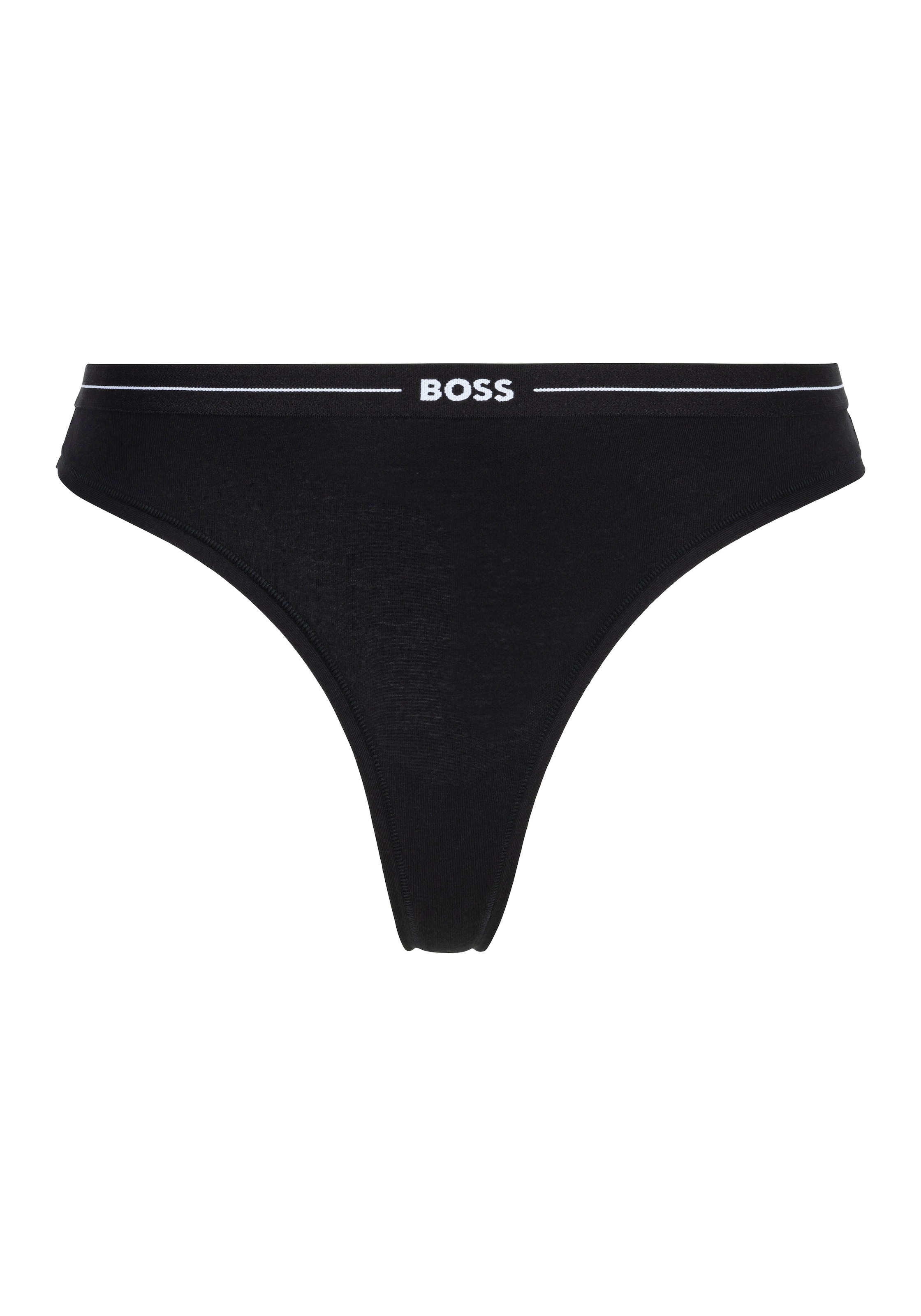 BOSS String »3P THONG«, (Packung, 3 St., 3er), mit BOSS Logobund