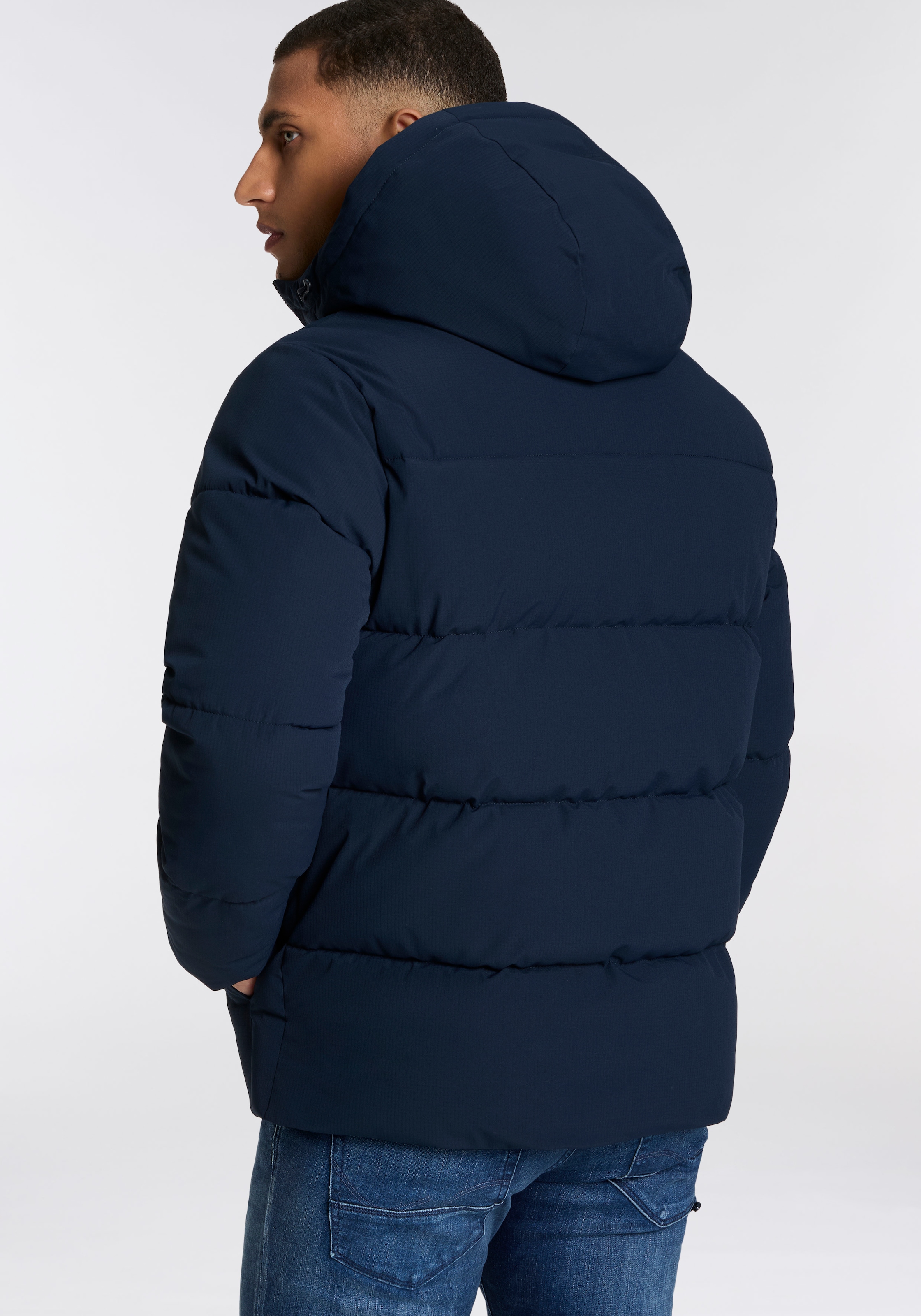 Jack & Jones Steppjacke »JJGUARD – Steppjacke mit Wattierung und Reissverschluss«, mit Kapuze, modisch, regular fit, Web