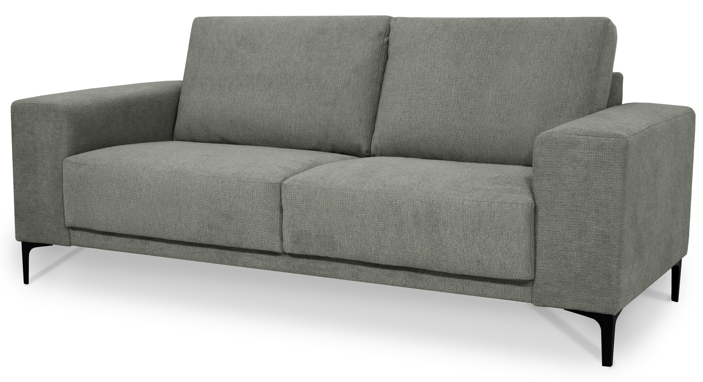 Places of Style 2-Sitzer »Xander«, Breite 164 cm, Webstoff, Soft-Touch Chenille, schwarze Metallfüsse