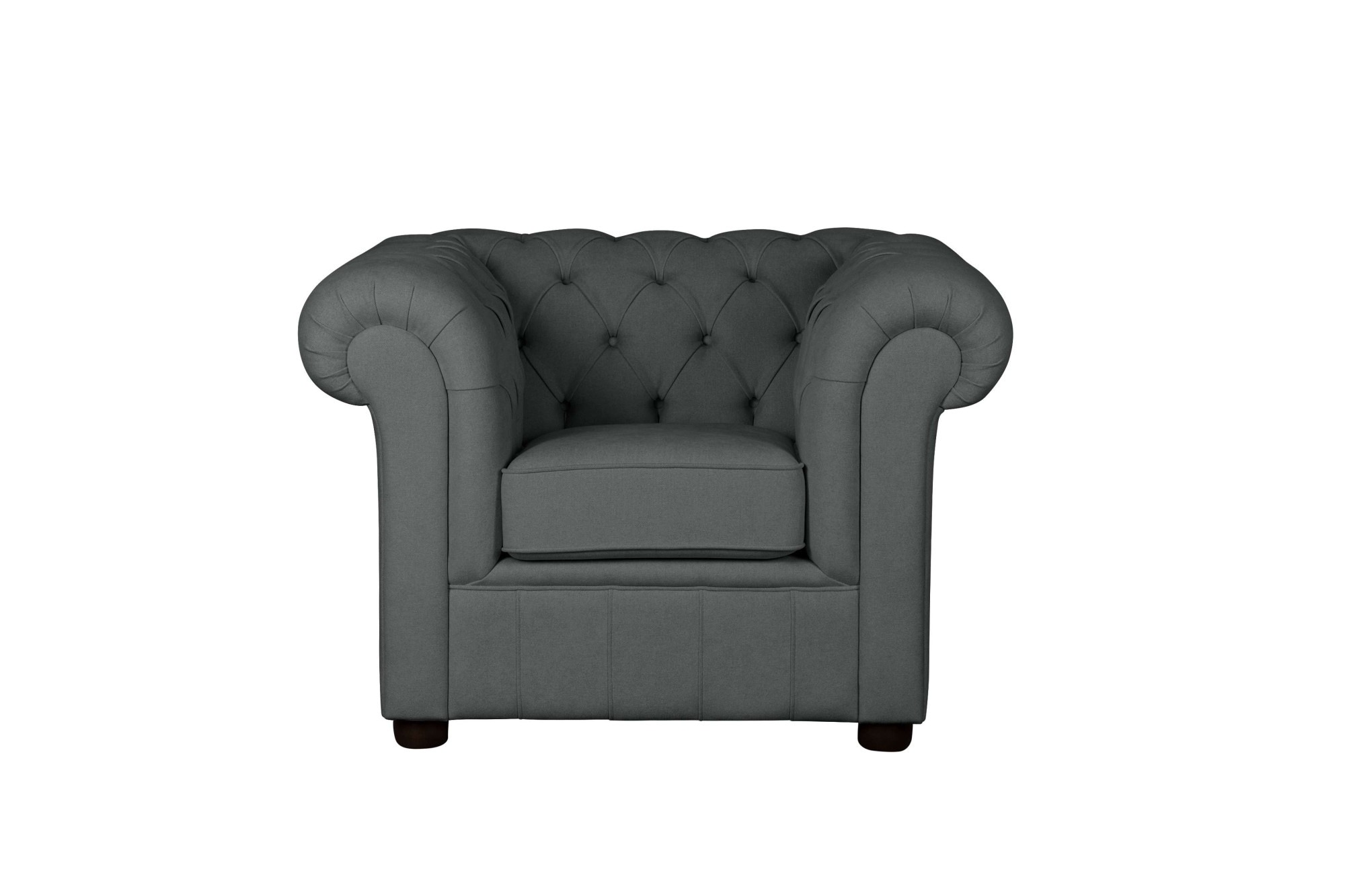 Home affaire Sessel »CHARENTE, Chesterfield, Wellenfederung, Masse B/T/H: 105/89/74 cm«, mit edler Knopfheftung und typischen Armlehnen