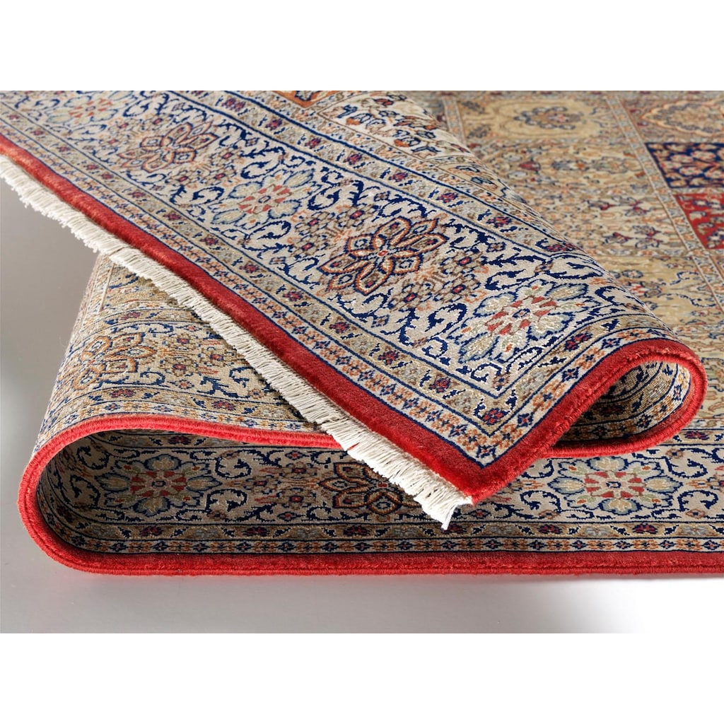 OCI DIE TEPPICHMARKE Orientteppich »Amravati«, rechteckig, handgeknüpft, mit Fransen, Wohnzimmer