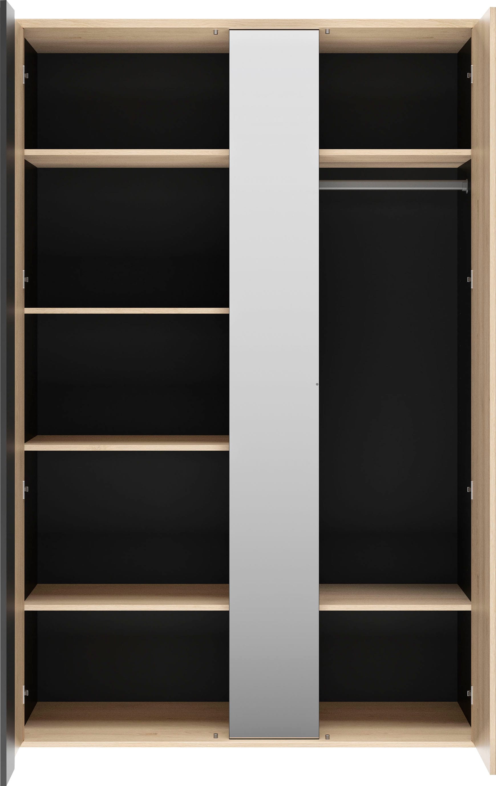 Gami Jugendzimmer-Set »Duplex«, (4 tlg., Bett, Kleiderschrank, Schreibtisch, Hochbett)