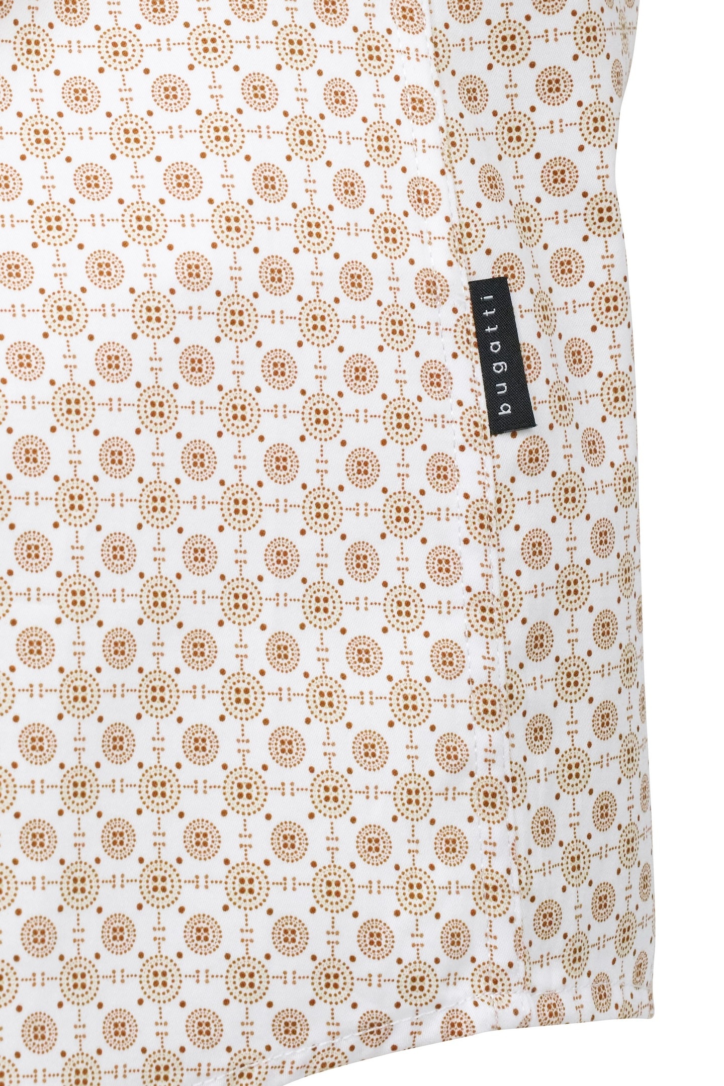 bugatti Kurzarmhemd, aus Satin-Twill