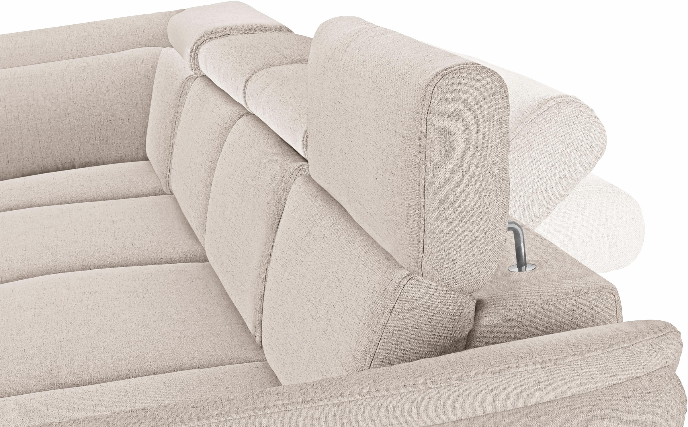sit&more Wohnlandschaft »Avignon U-Form«, wahlweise mit Bettfunktion und Stauraum, inklusive Kopfteilverstellung