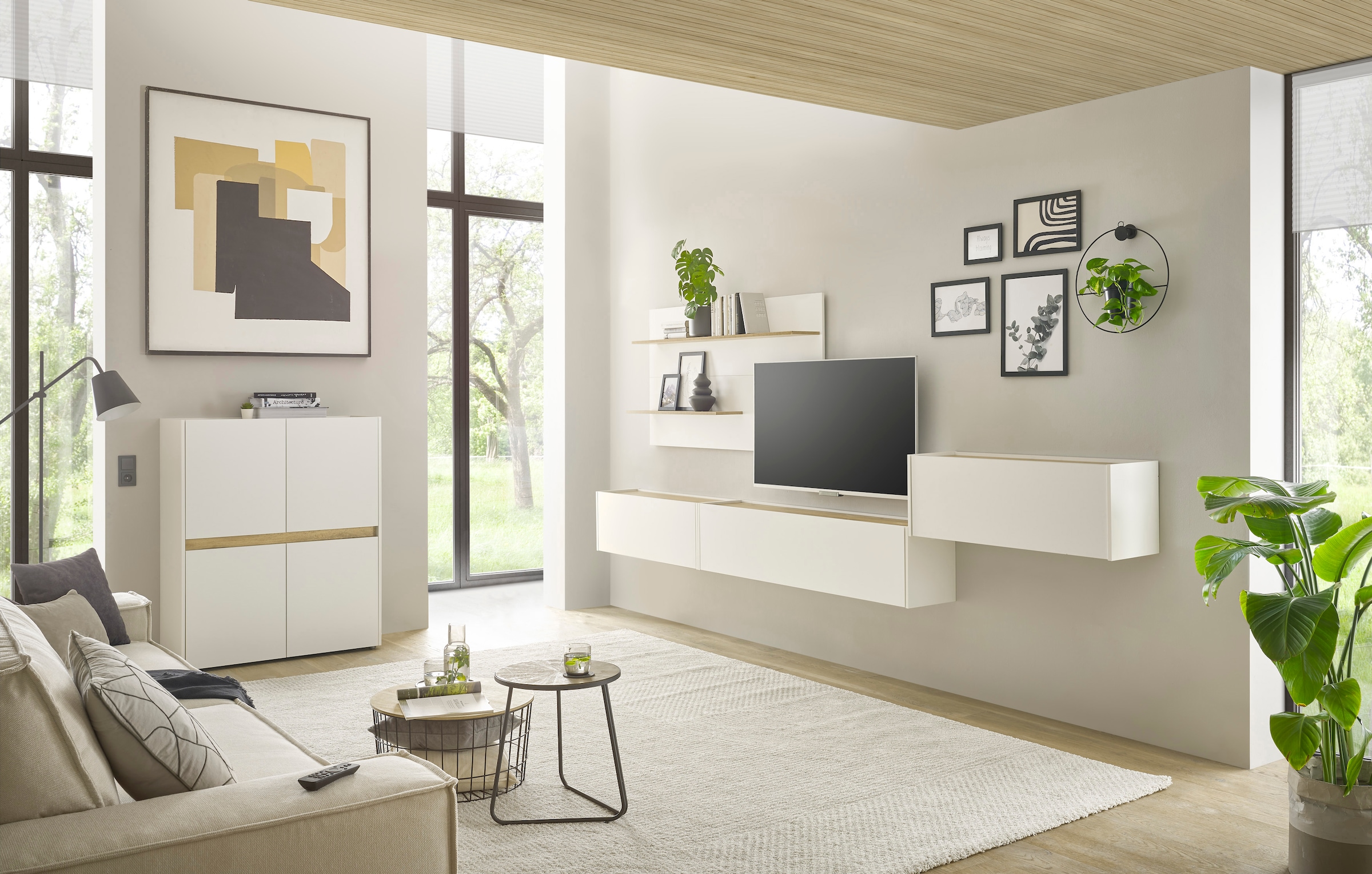 INOSIGN Büromöbel-Set »CiTY/GiRON«, (Set, 5 tlg.), Home Office, Wandsekretär