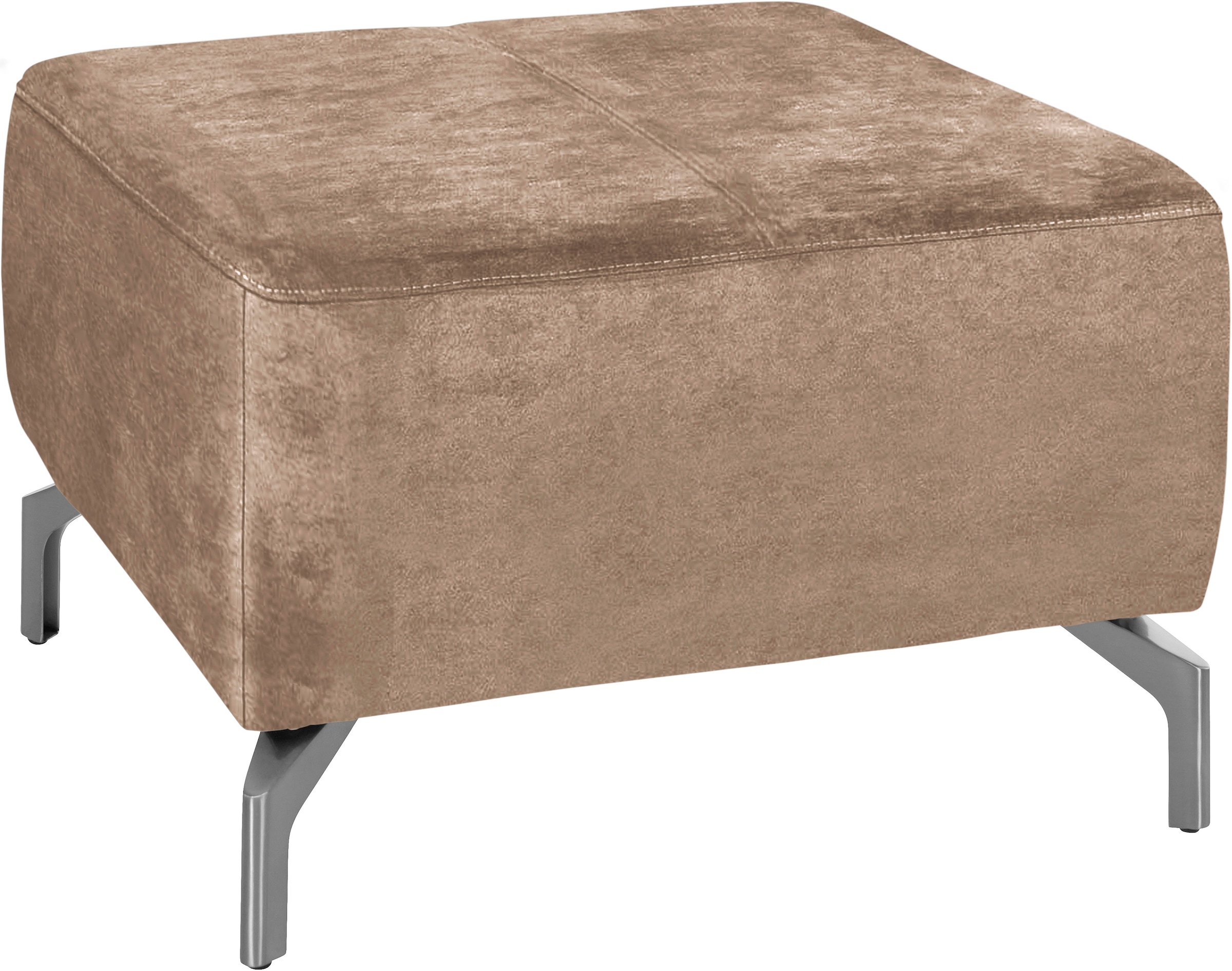 sit&more Hocker »Gizeh«, Fusshöhe 15 cm, wahlweise in 2 unterschiedlichen Fussfarben