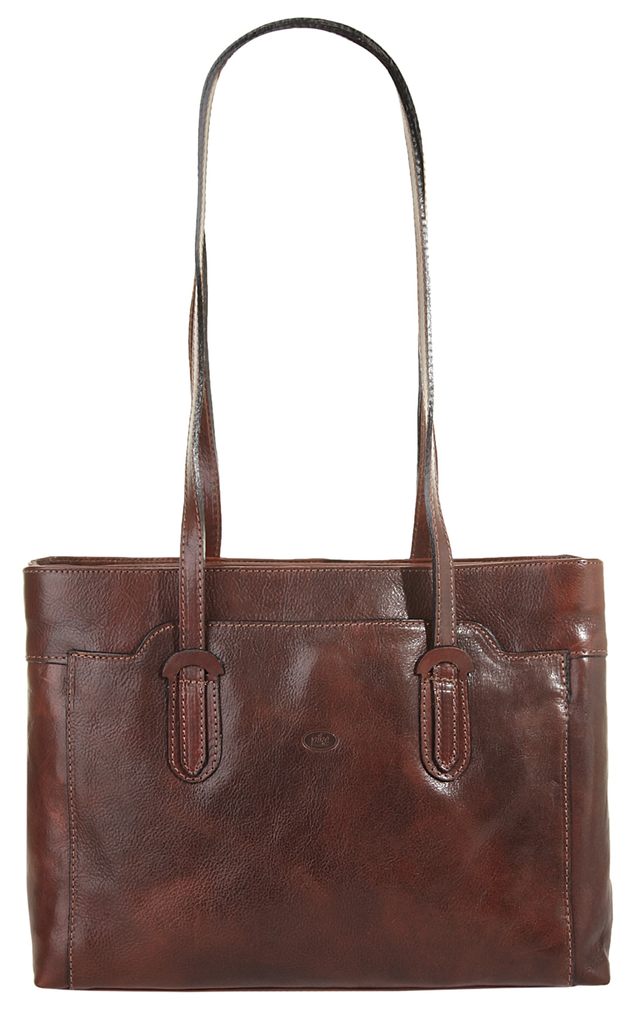 Piké Shopper "PIKÉ Damen Shopper echt Leder, Made in Italy" echt Leder, Made in Italy