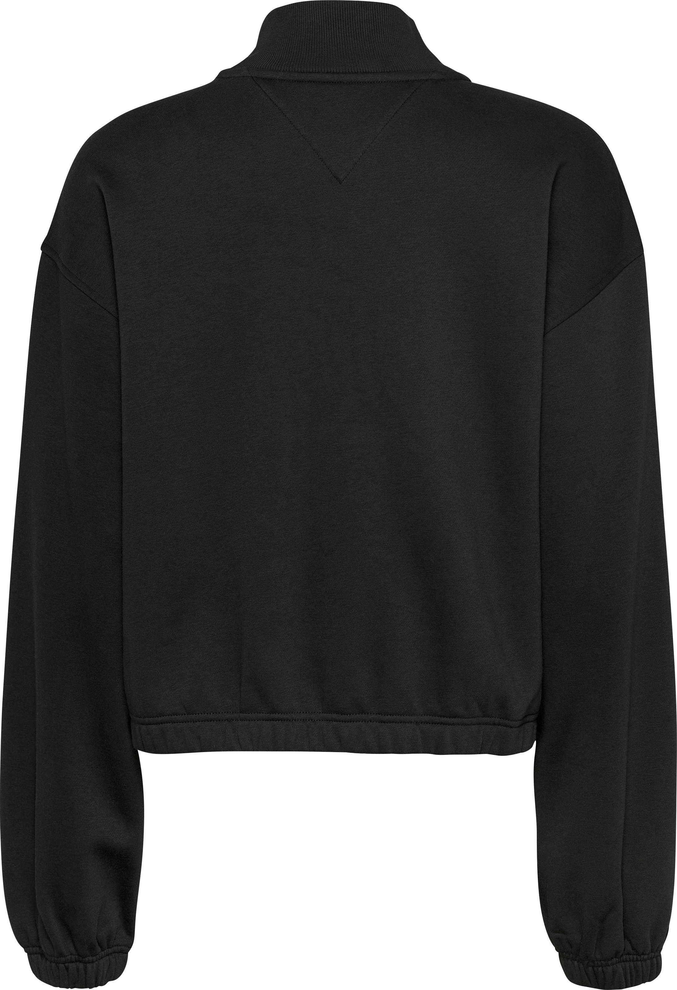 Tommy Jeans Sweatshirt »TJW CRP 1/4 ZIP CREW«, mit Logostickerei