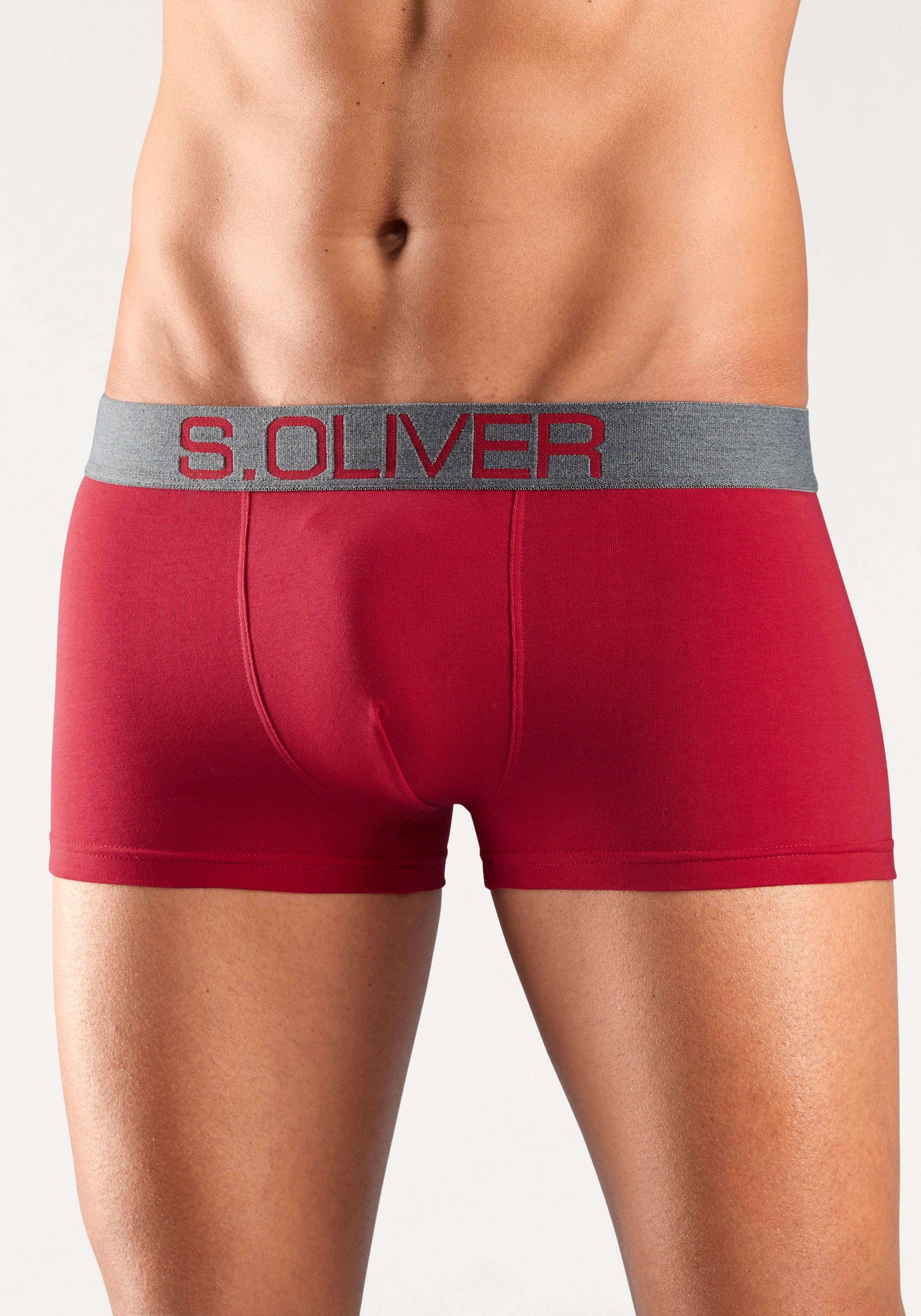 s.Oliver Hipster, (Packung, 4 St.), Boxershorts für Herren aus Baumwoll-Mix