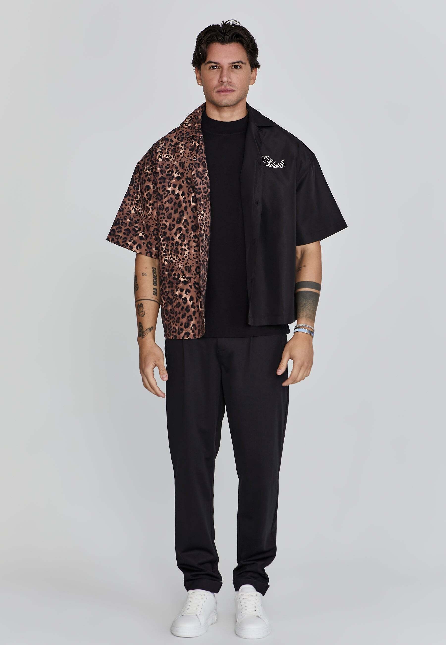 Siksilk Kurzarmhemd »Siksilk Shirt Animal Print Shirt«
