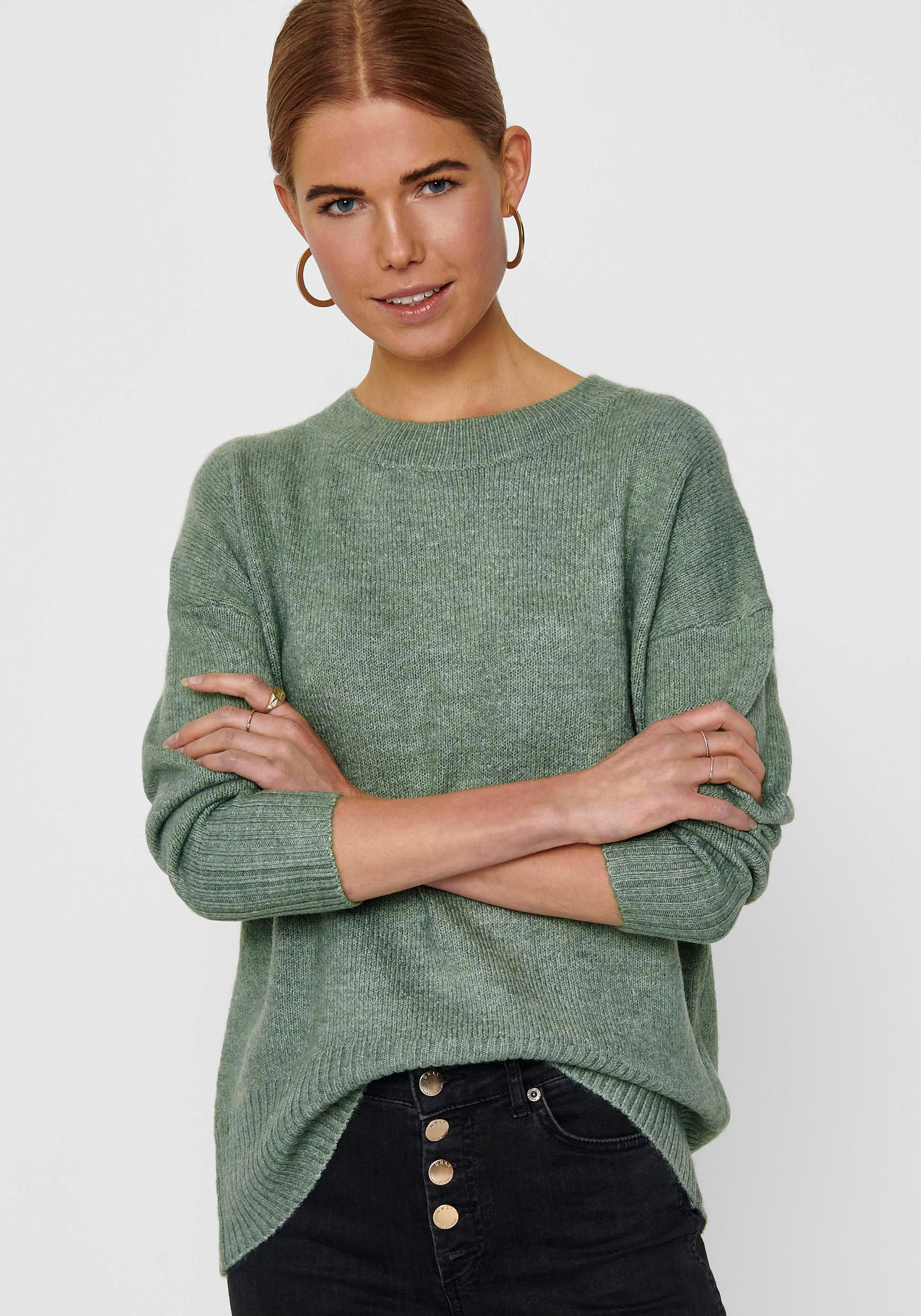 ONLY Rundhalspullover »ONLNANJING L/S PULLOVER KNT NOOS«