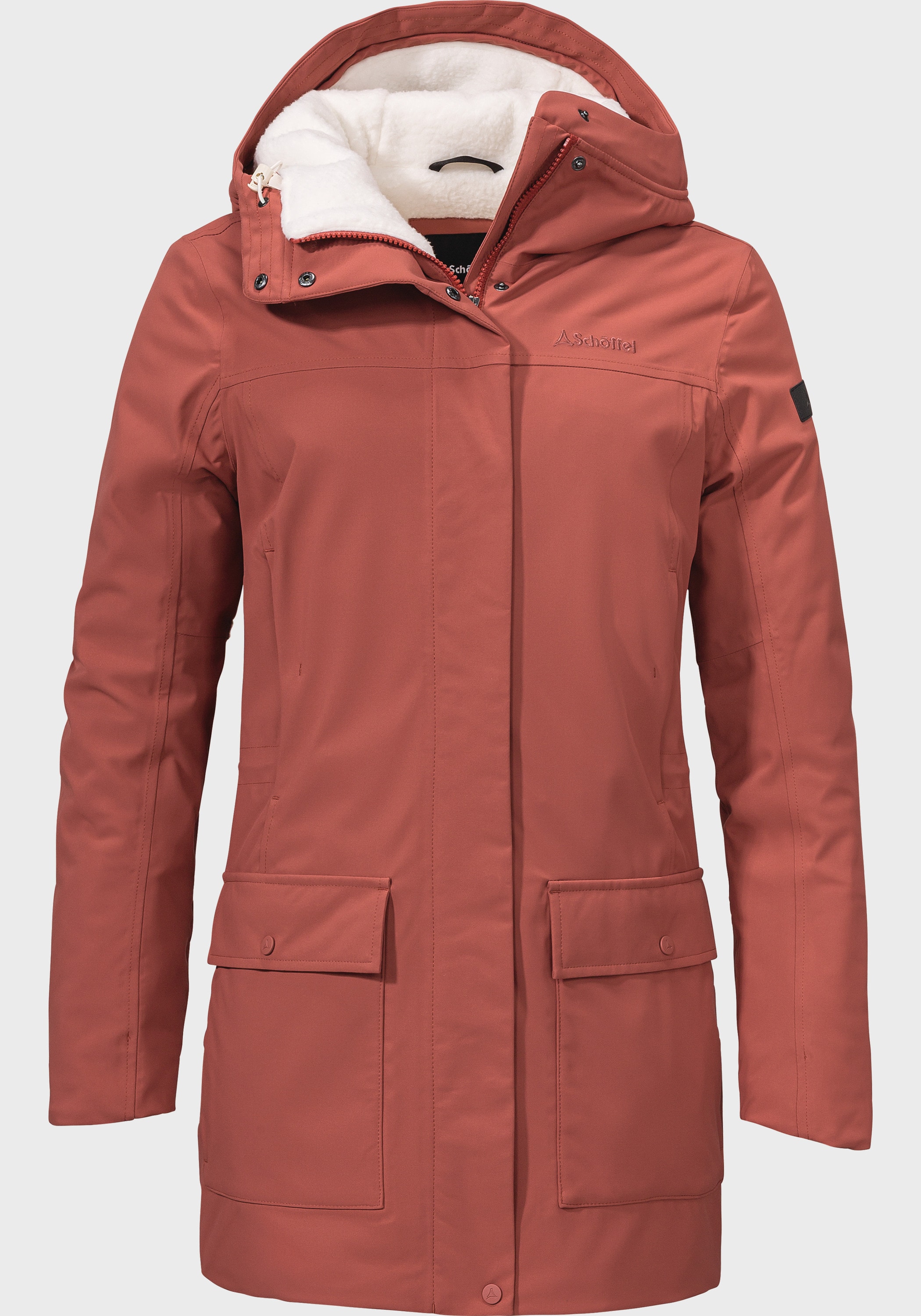 Schöffel Langjacke »Ins. Parka Rotterdam L« mit Kapuze