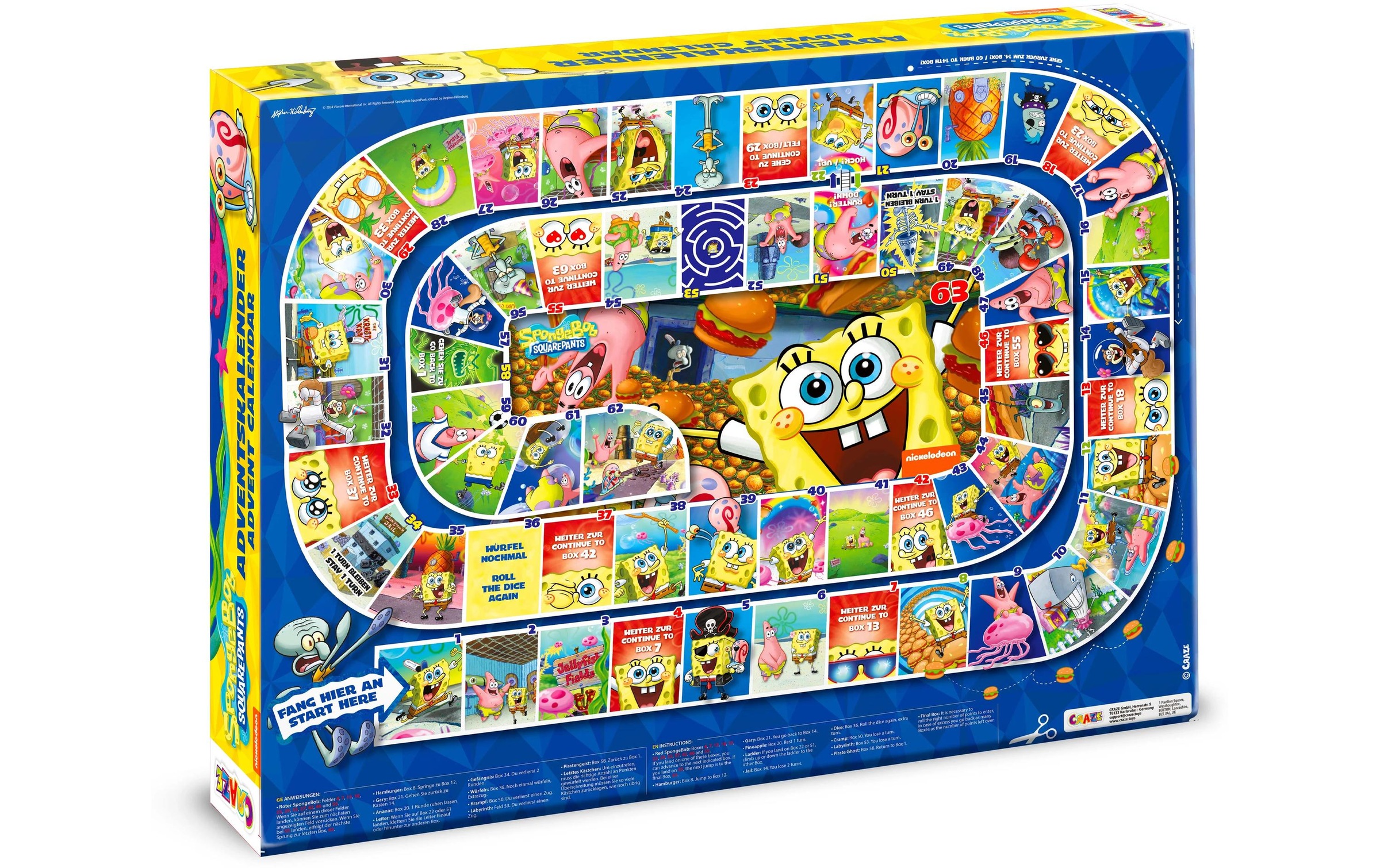 CRAZE Adventskalender »SpongeBob 2024«, ab 3 Jahren