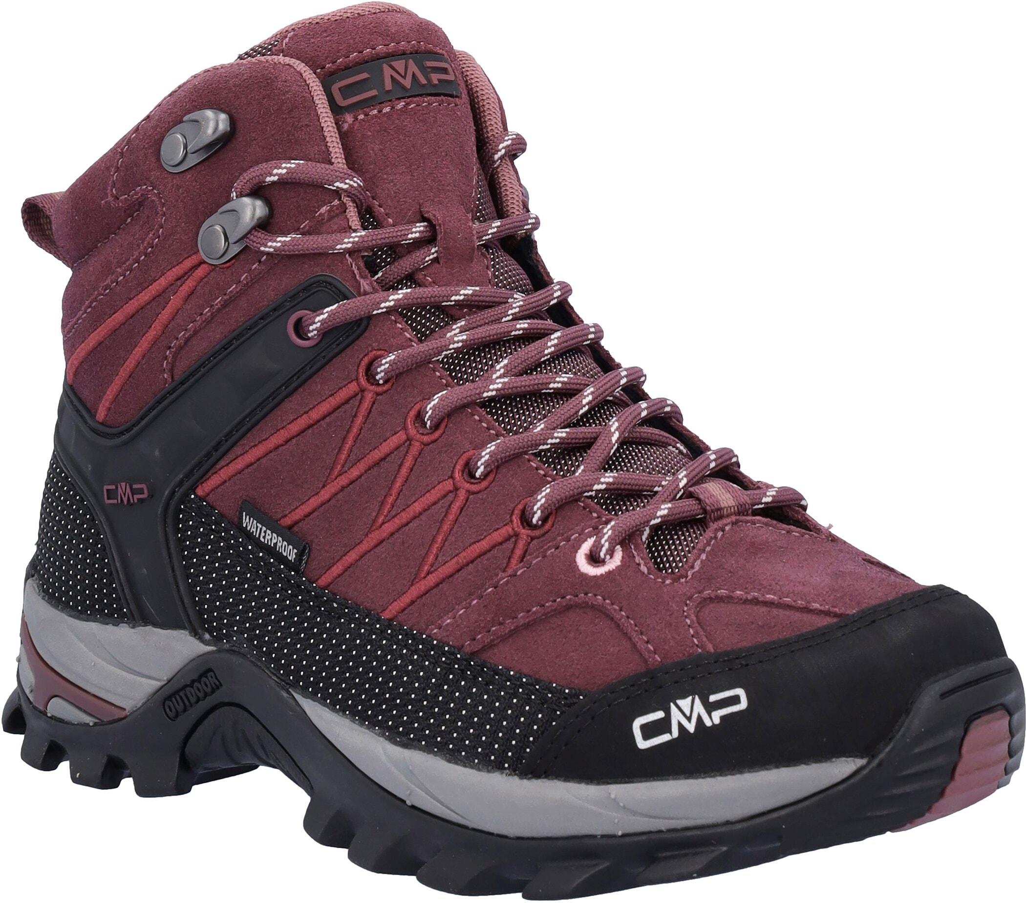 Cmp Bordeaux Wanderschuh "Rigel Mid Wmn Wp Trekking Shoes" Wasserdicht
