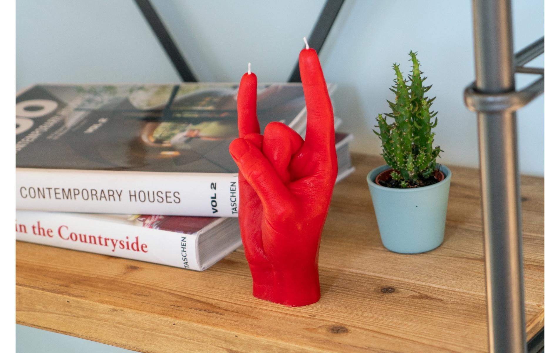 Formkerze »Mandatus Candle Hand You Rock«