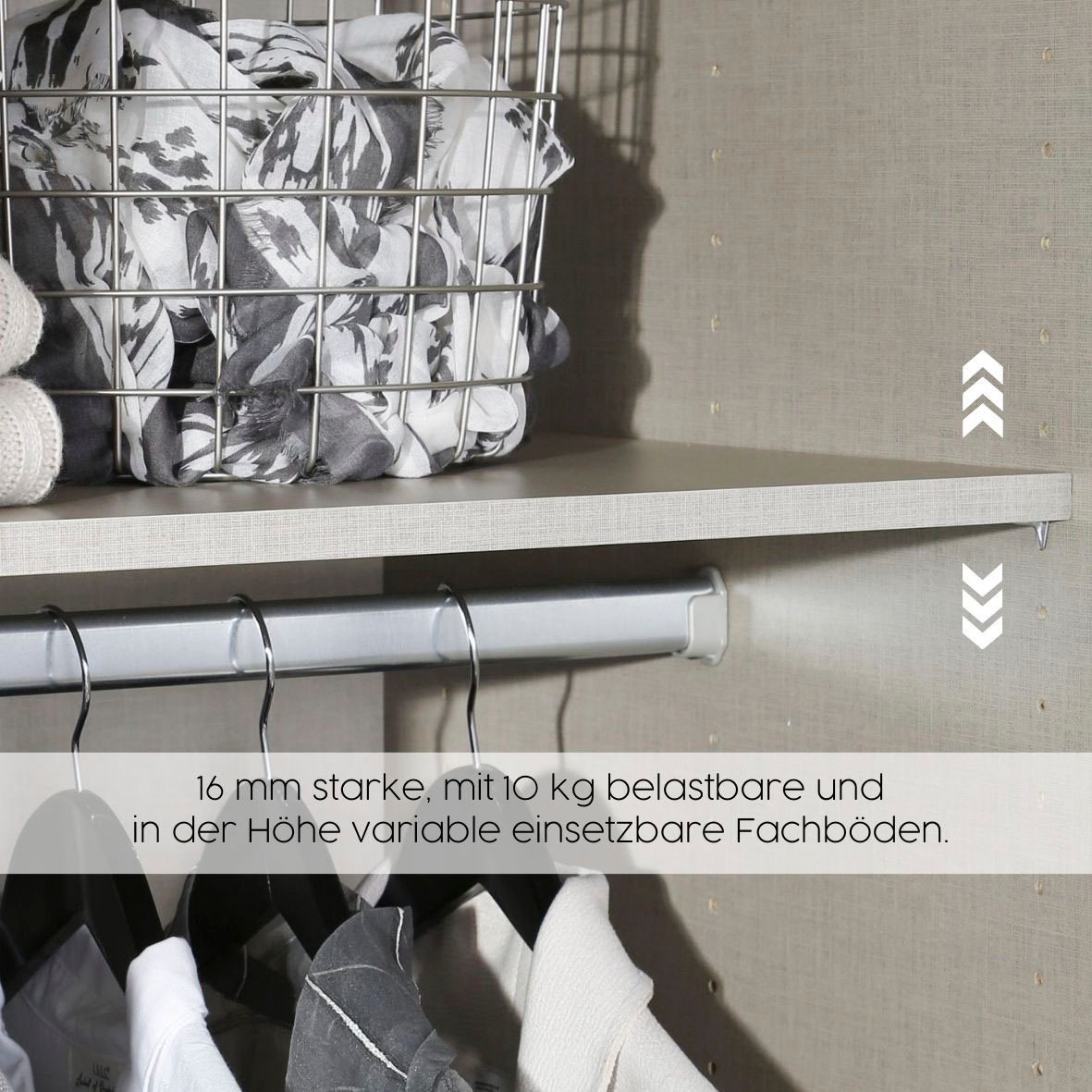 rauch Kleiderschrank »Drehtürenschrank Schrank Garderobe BURANO«, mit Schubladen und Spiegelumrandung in Farbabsetzung MADE IN GERMANY