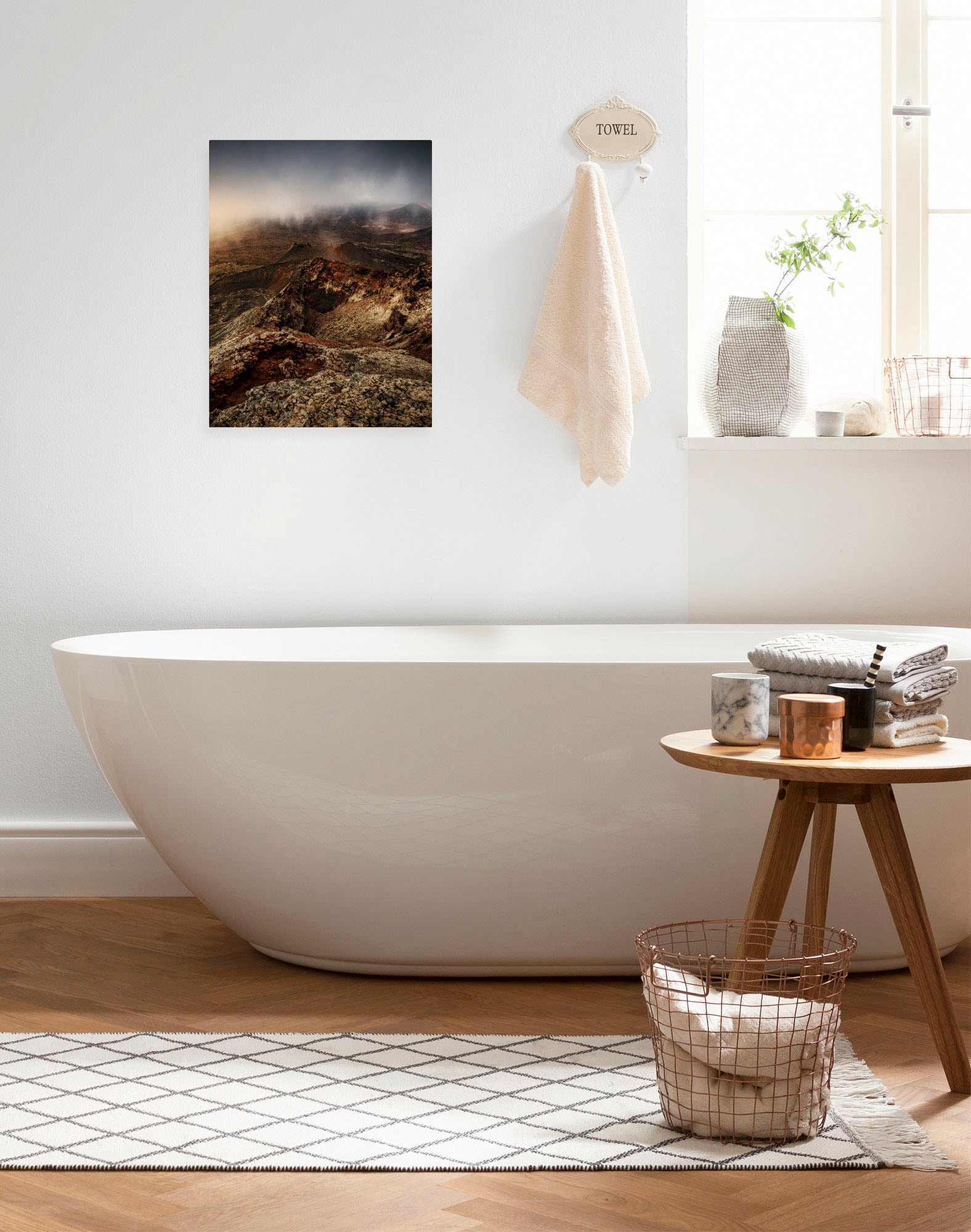 Komar Leinwandbild »Down to Earth - Grösse 30 x 40 cm«, Baum-Blätter-Natur-Berge-Blumen-Foto-Jahreszeiten-Landschaft-Meer-Strand-Palmen, (Packung, 1 St.), Keilrahmenbild mi Echtholzrahmen