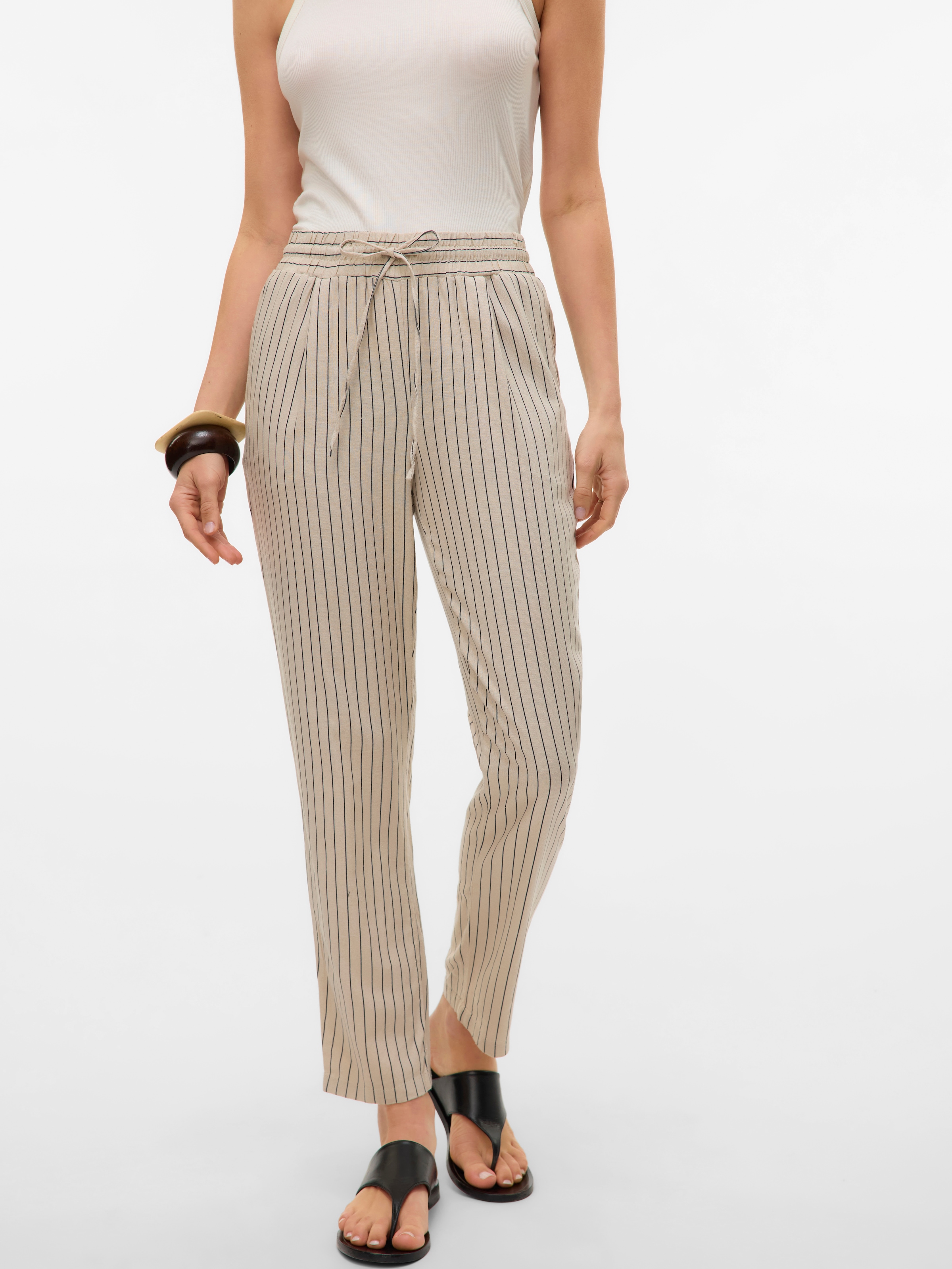Vero Moda Schlupfhose »VMJESMILO ANKLE PANTS GA NOOS«, mit Leinen