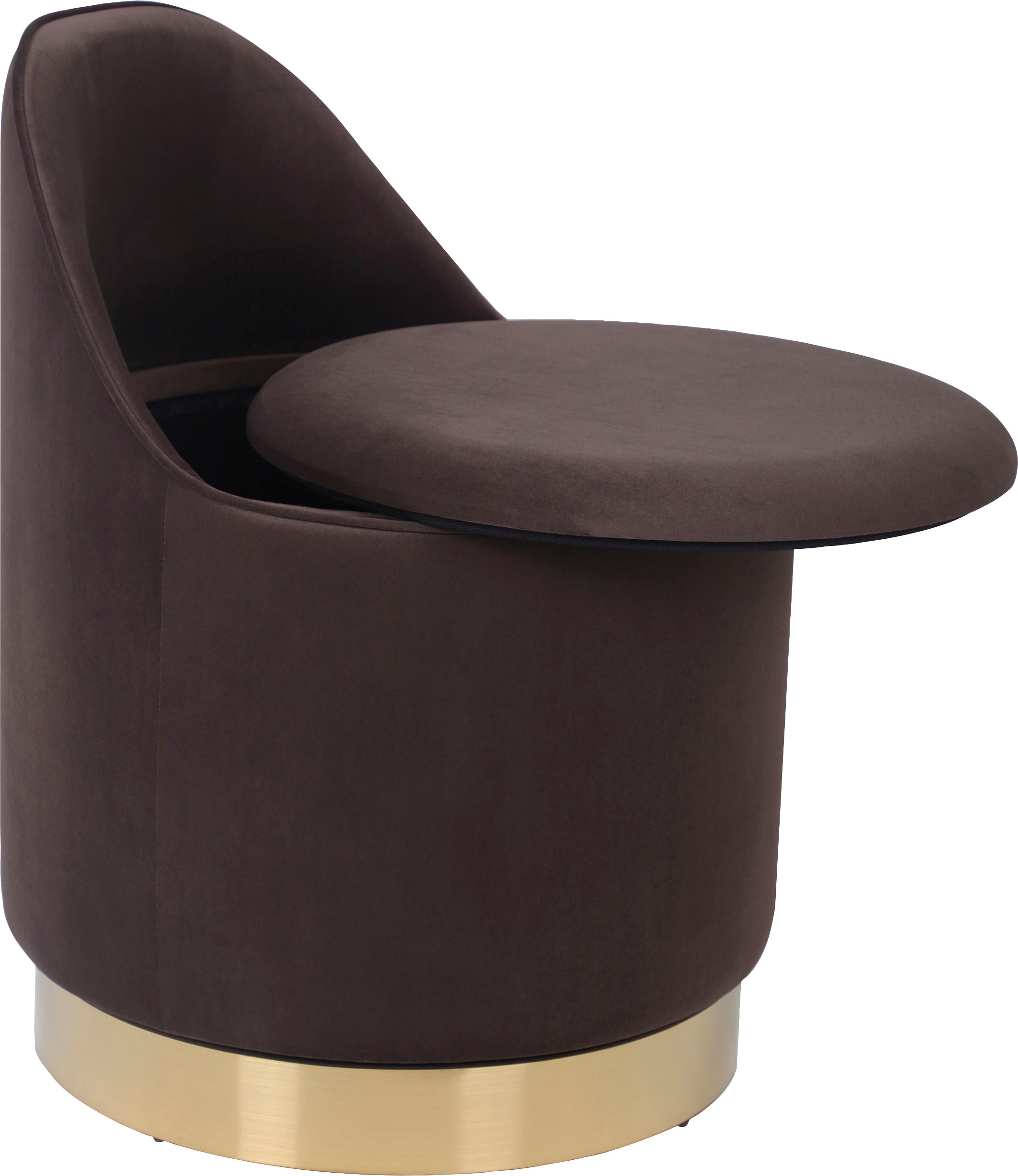 Kayoom Sessel »Drehhocker Viktor 125,Drehhocker in modernem Design,Stauraum im Innere«, (1 St.), drehbarer Sockel, mit Stauraum, komfortable Rückenstütze