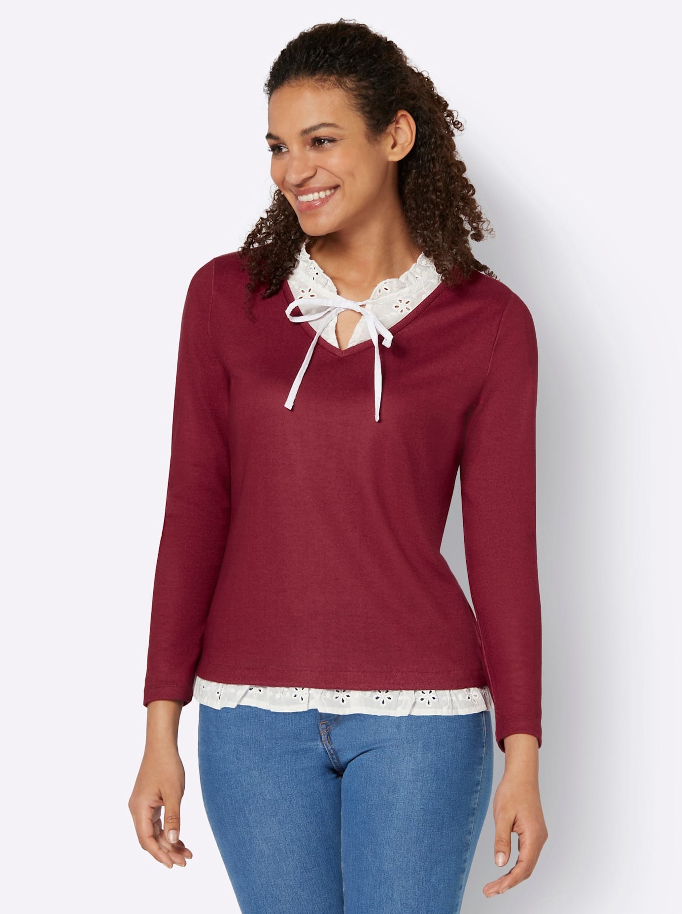 Inspirationen 2-in-1-Langarmshirt »2-in-1-Shirt« 1 Stk.
